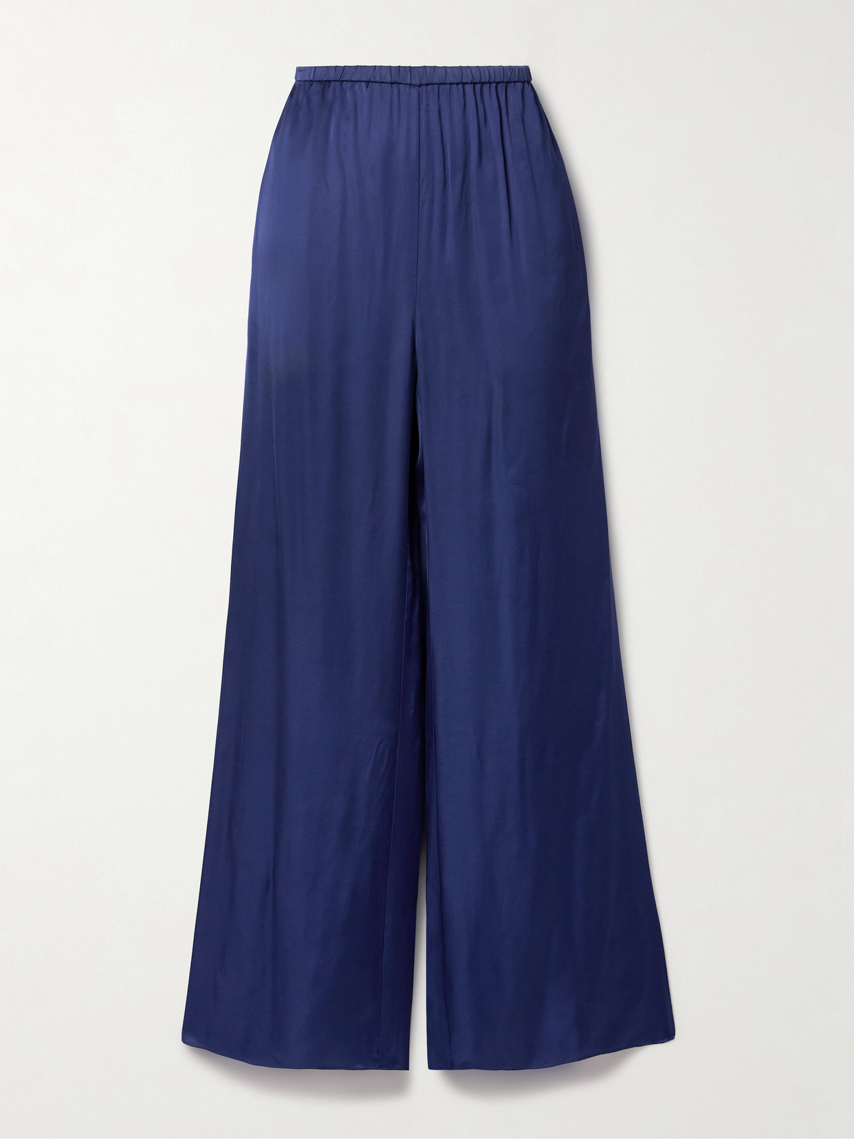 DIANE VON FURSTENBERG - Gianna Satin Wide-leg Pants - Indigo