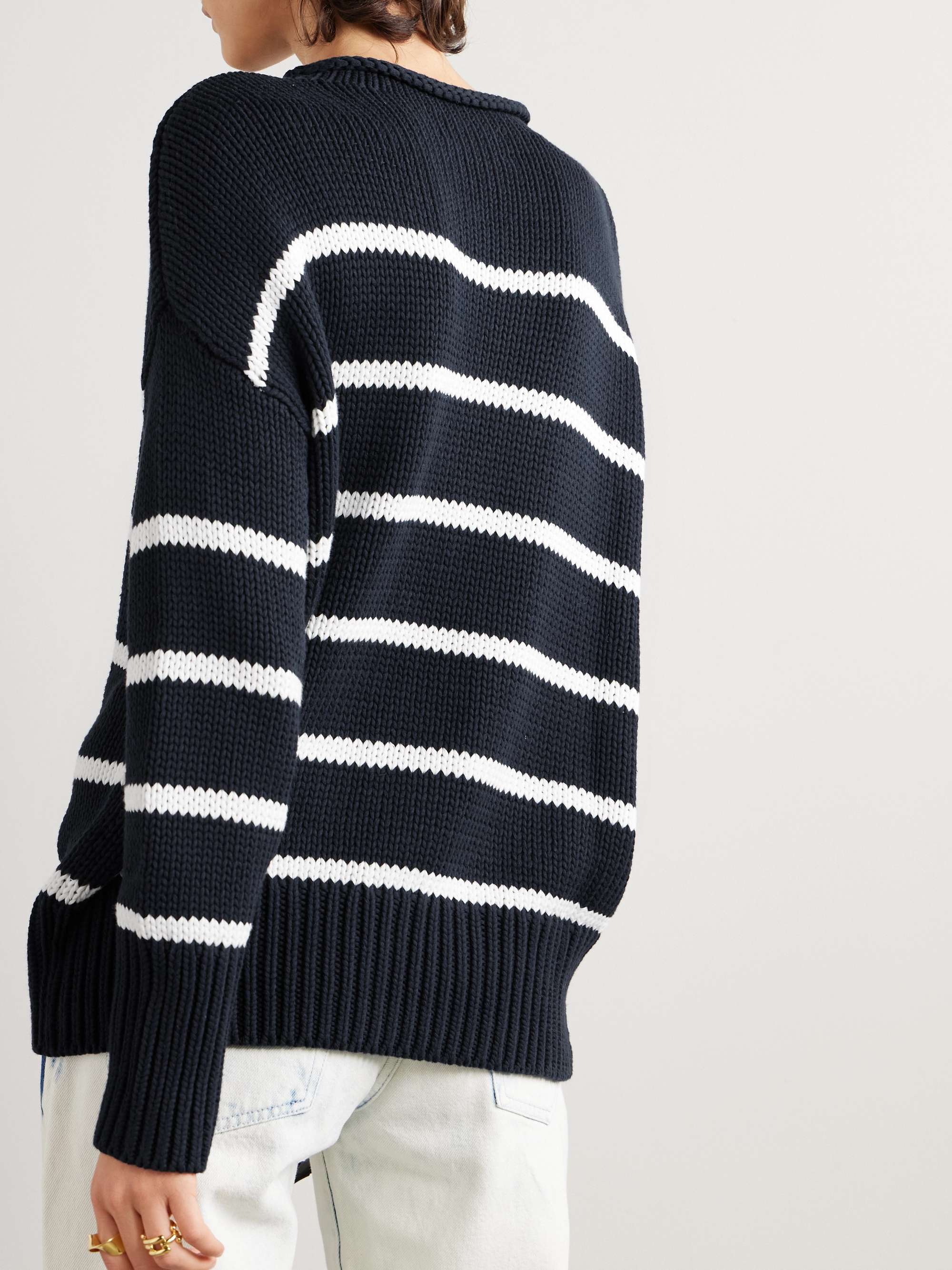 LA LIGNE Marina striped cotton sweater