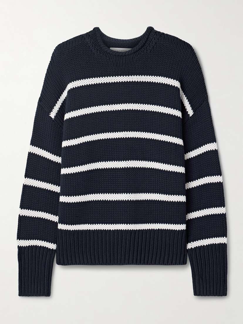 La Ligne Marina Striped Cotton Sweater
