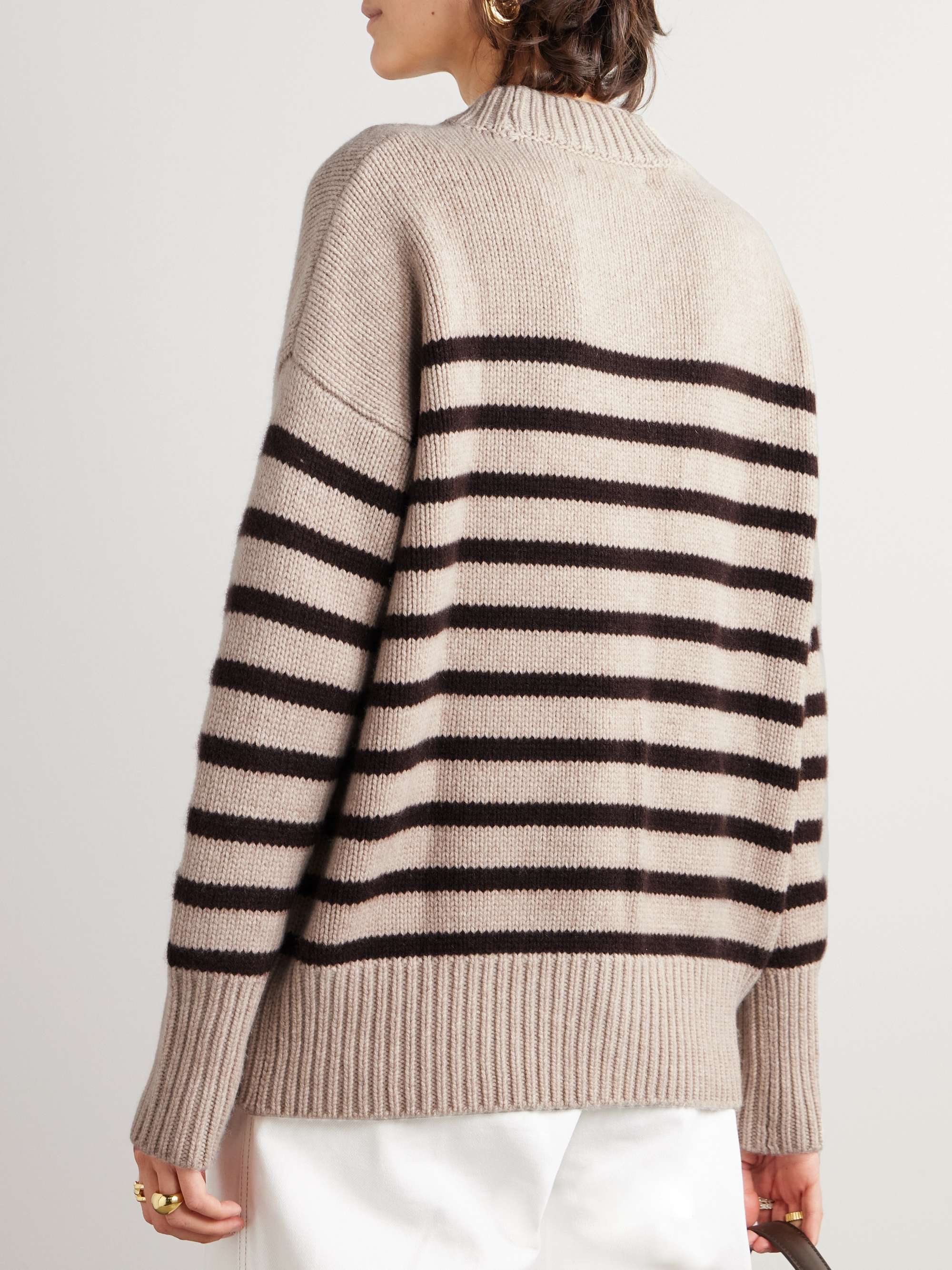 LA LIGNE Marin striped wool and cashmere-blend sweater