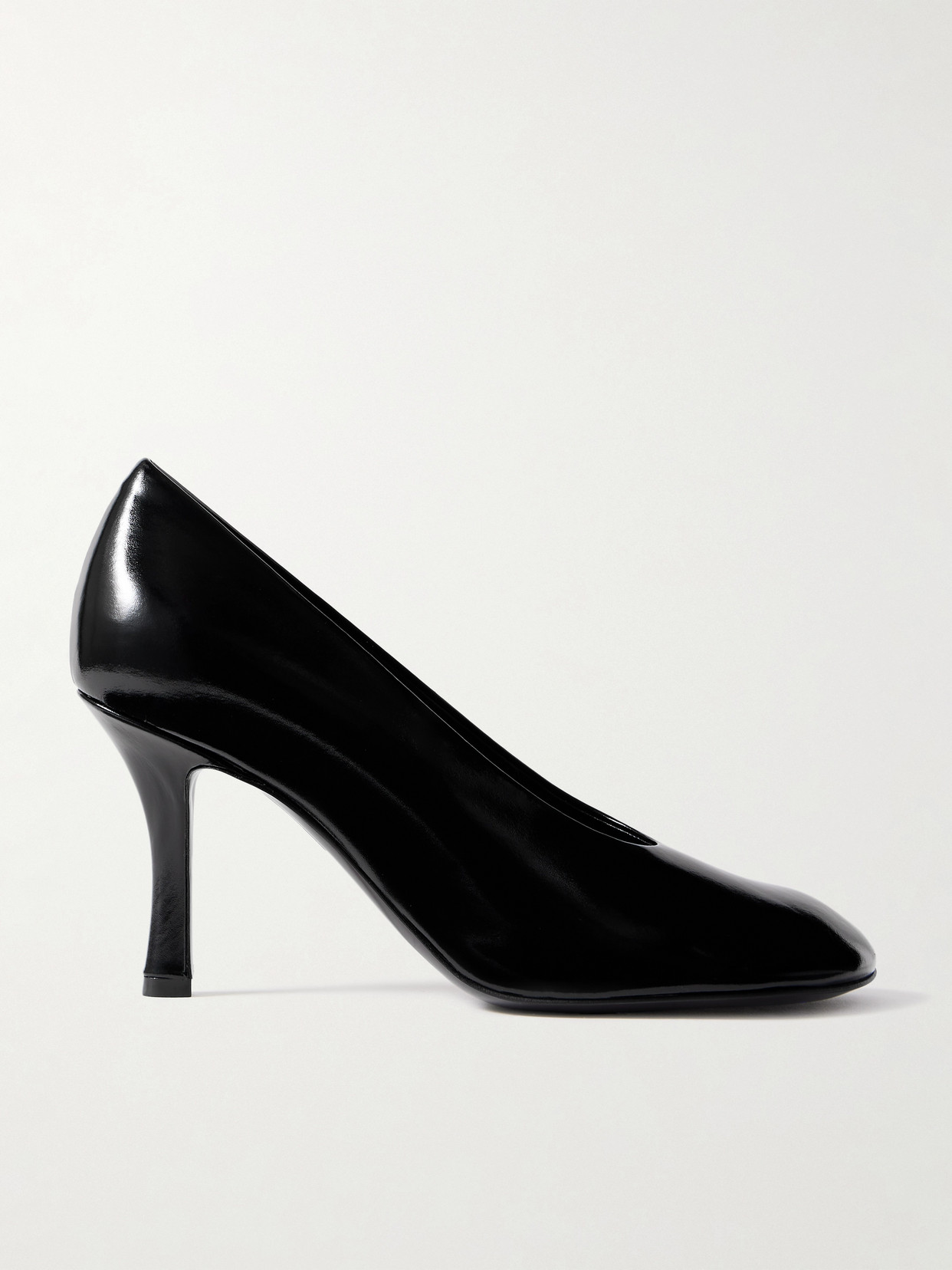 Burberry - Glossed-leather Pumps - Black