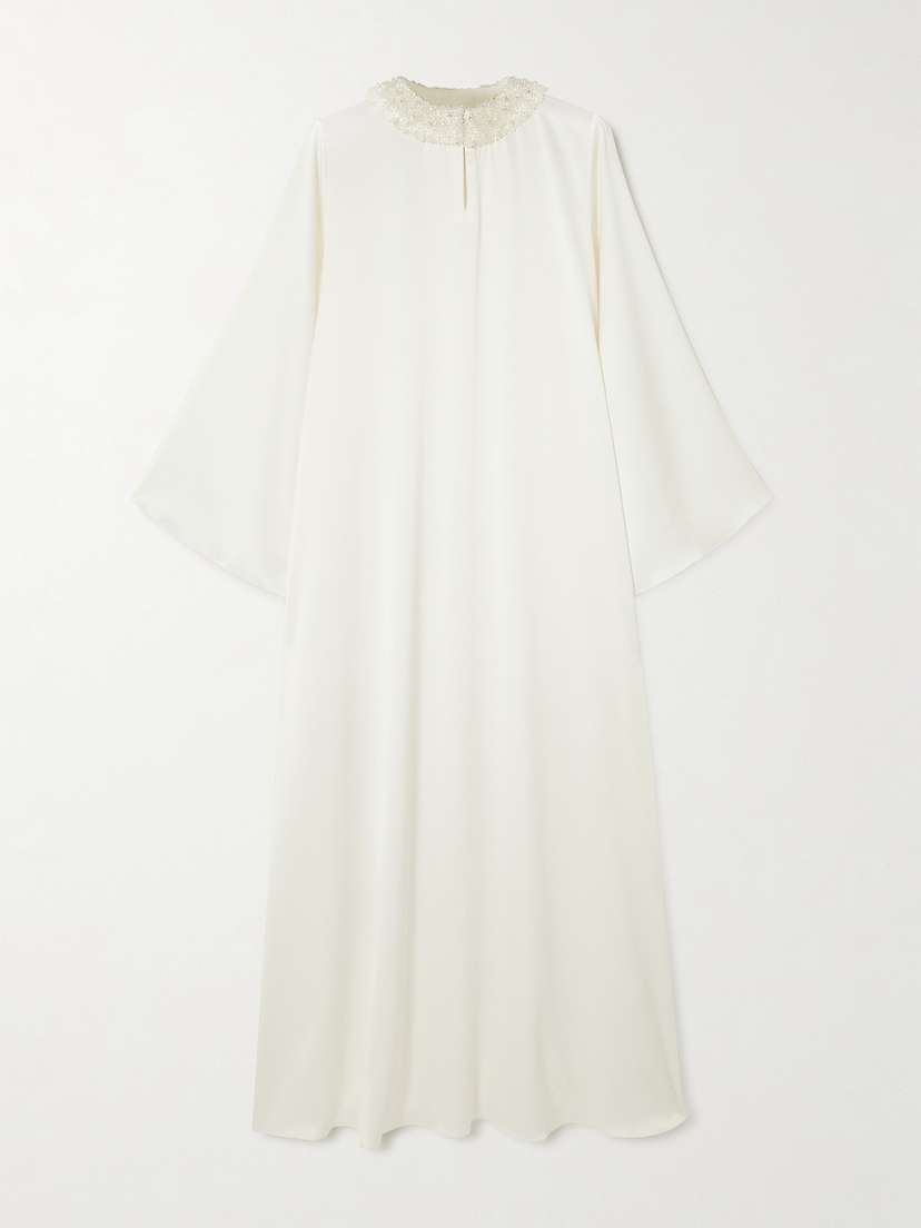 Shatha Essa Embellished Cloqué Maxi Dress