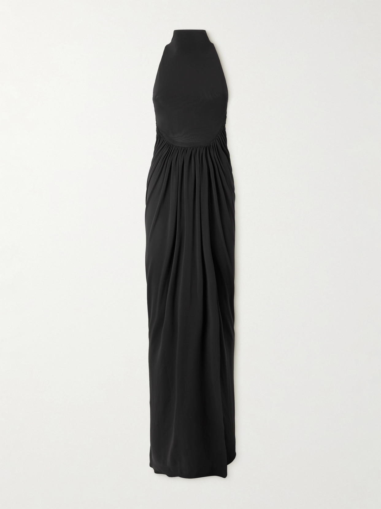 Alaïa Jersey Halterneck Maxi Dress In Black