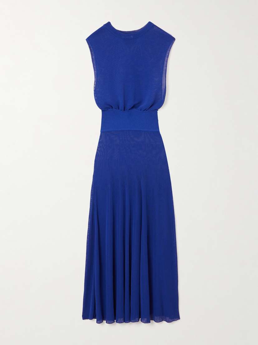 Alaïa Cotton-blend Midi Dress