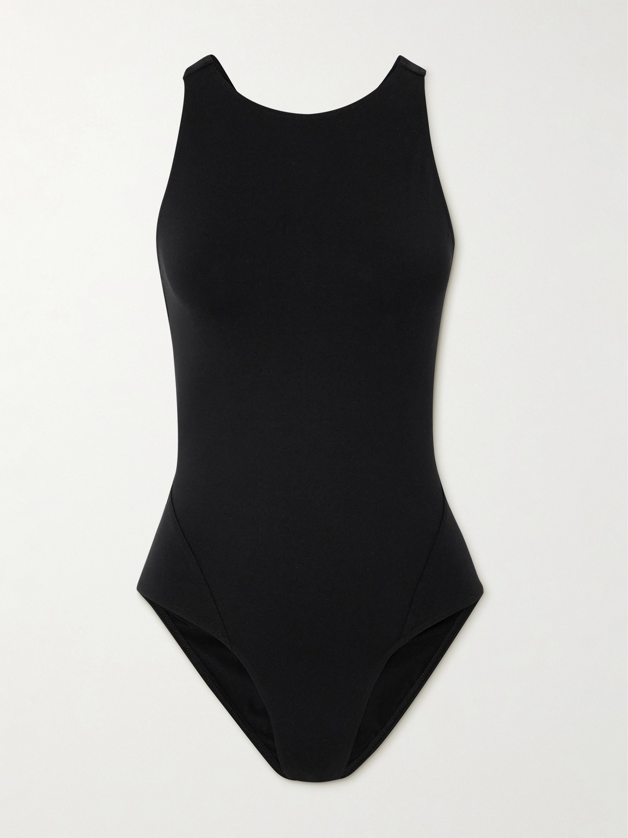 Alaïa Printed Swimsuit In Black