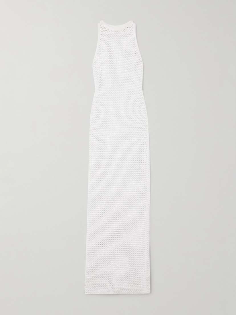 Alaïa Open-knit Maxi Dress