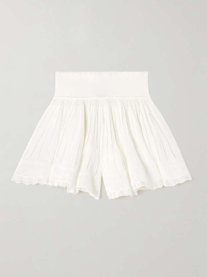 Alaïa Pointelle-knit Shorts