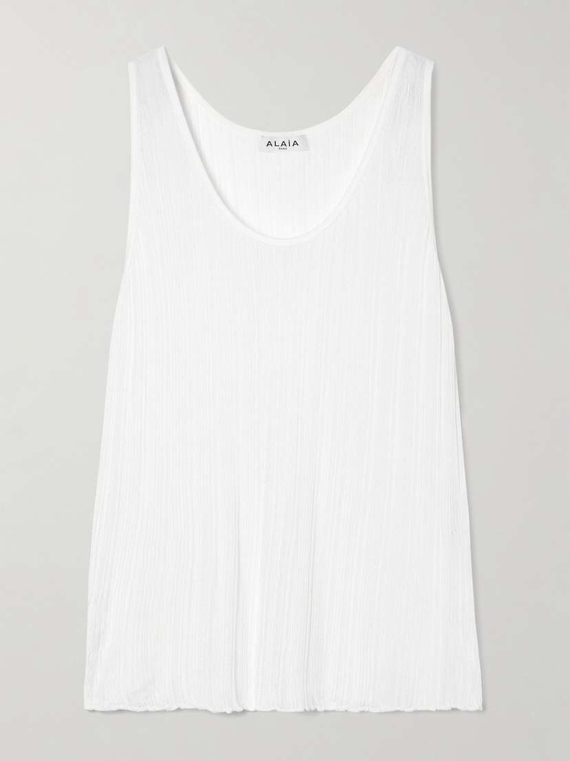 Alaïa Pointelle-knit Tank