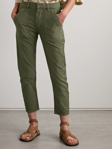 Citizens Of Humanity Leah cropped cotton straight-leg pants
