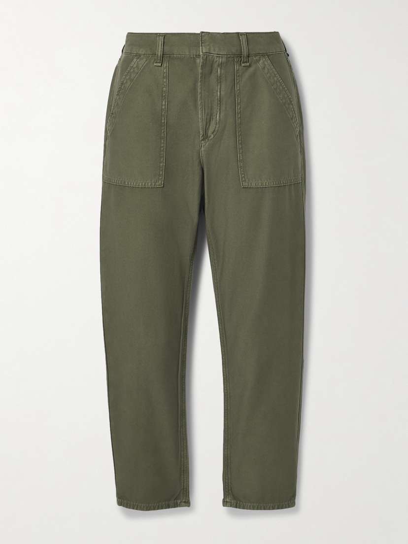 Citizens of Humanity Leah Cropped Cotton Straight-leg Pants