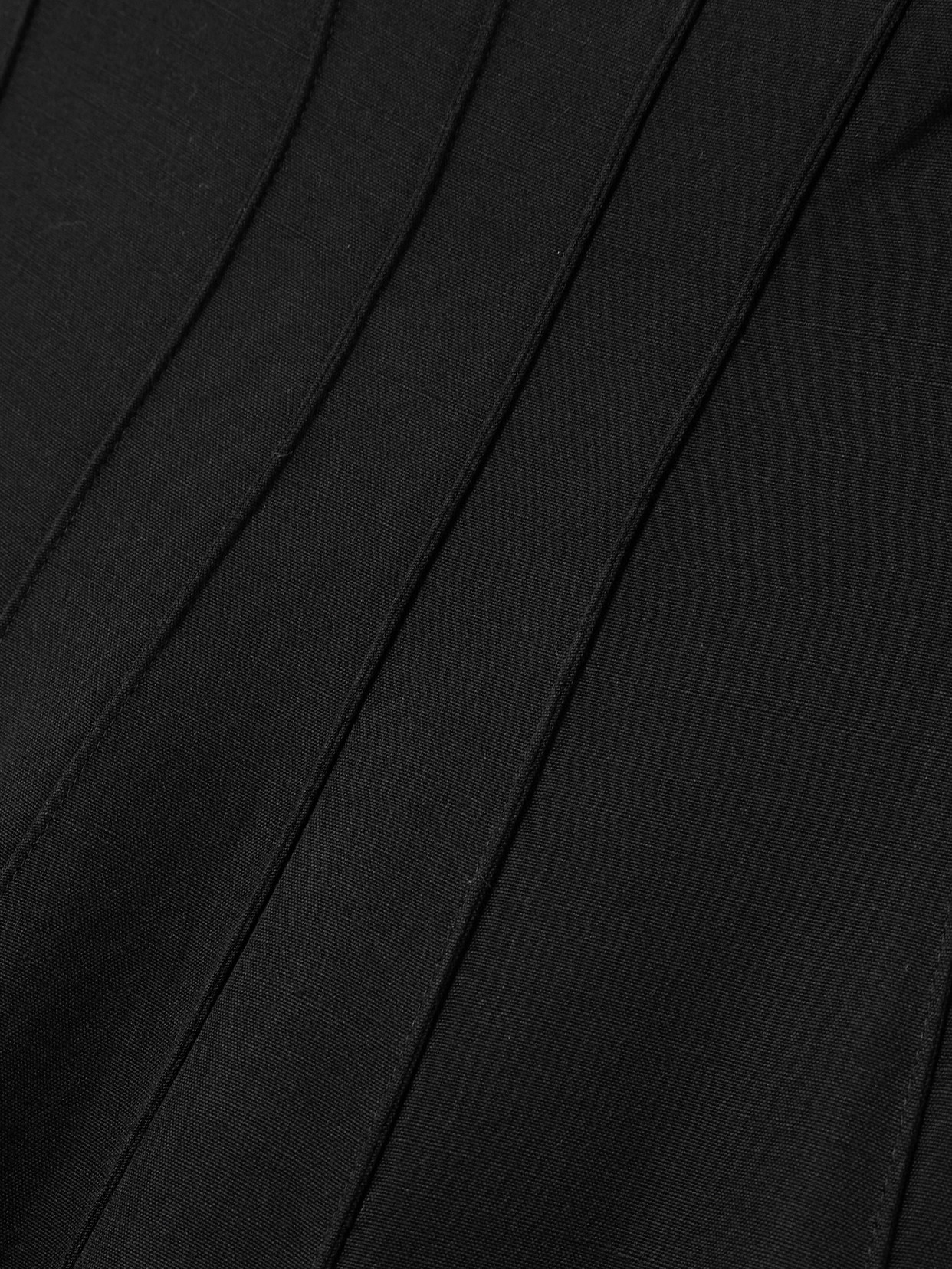 Liberowe Pleated Crepe Midi Dress In Black
