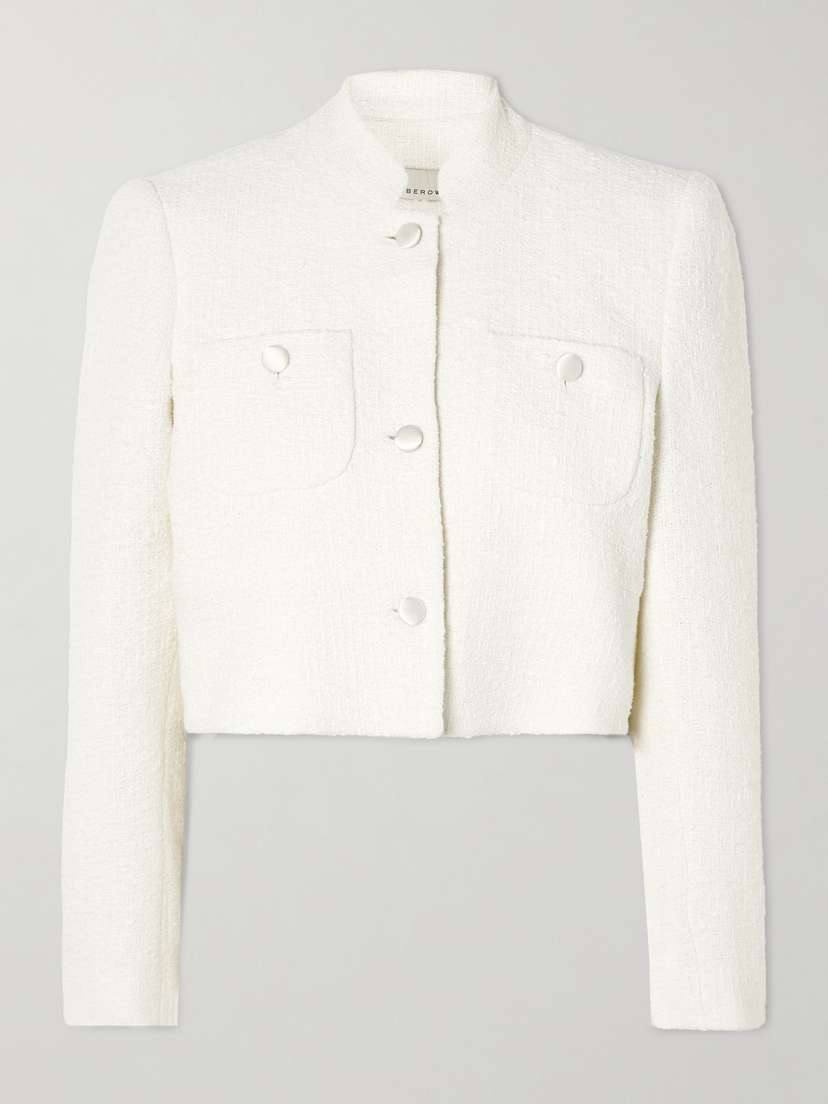 LIBEROWE Raja Cropped Cotton-tweed Jacket