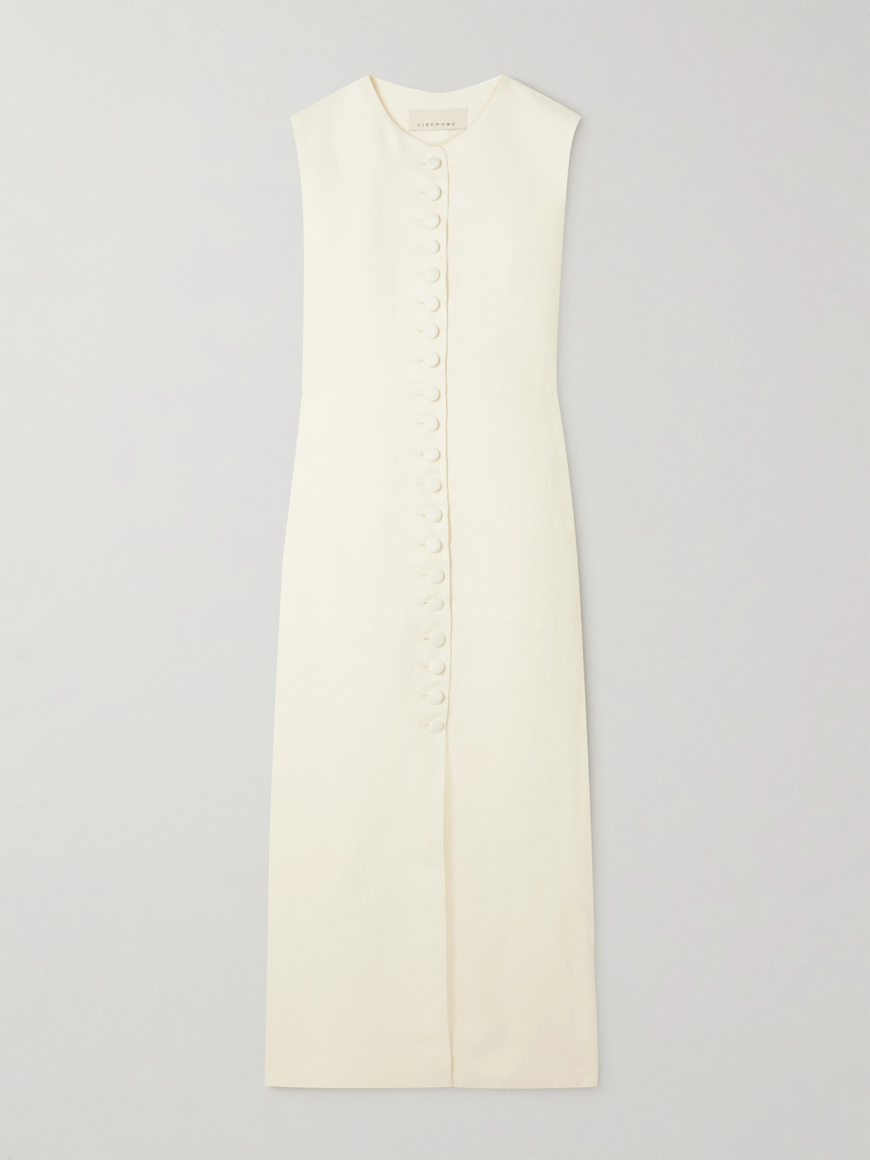 LIBEROWE - Maha Linen Maxi Dress - Ecru