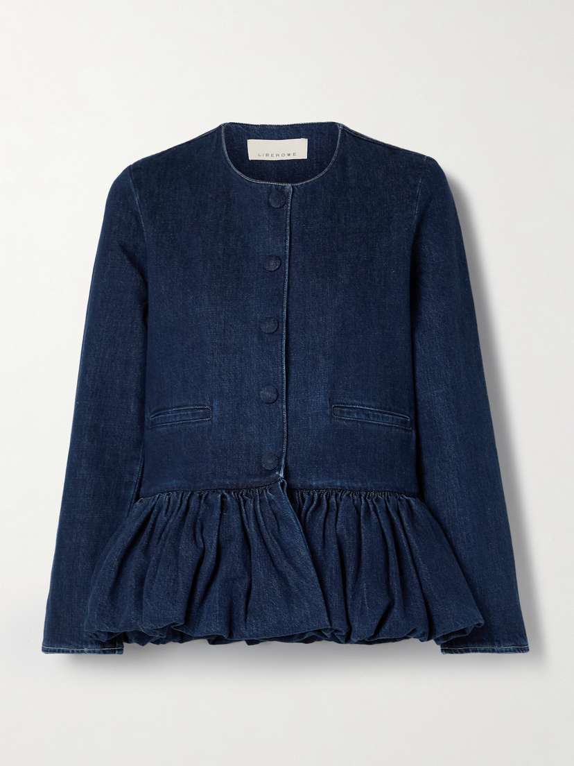 LIBEROWE Denim Peplum Jacket