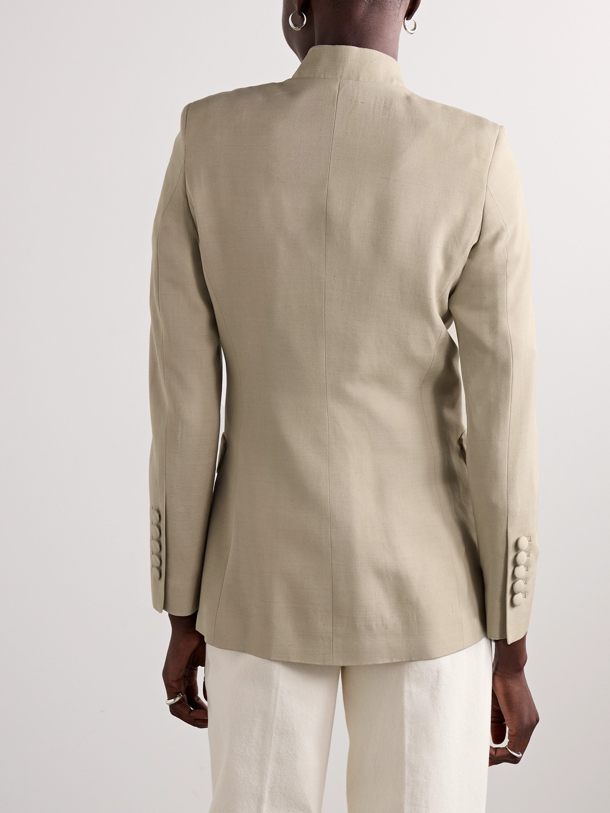 Liberowe + Net Sustain Raja Dupioni Jacket In Neutrals