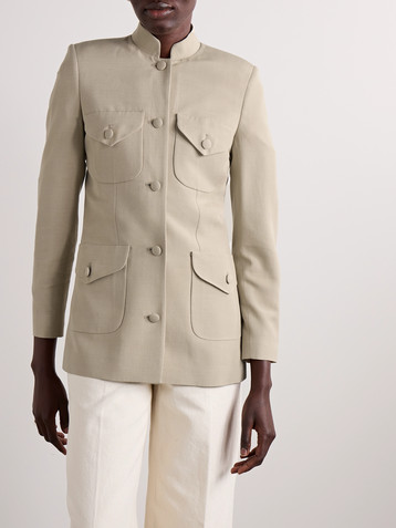 Liberowe + NET SUSTAIN Raja dupioni jacket