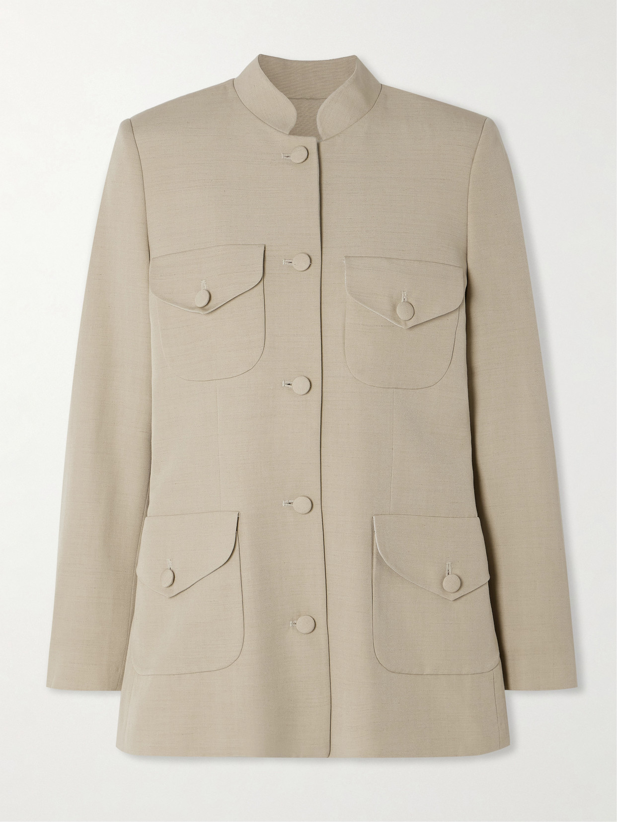 Liberowe + Net Sustain Raja Dupioni Jacket In Neutrals