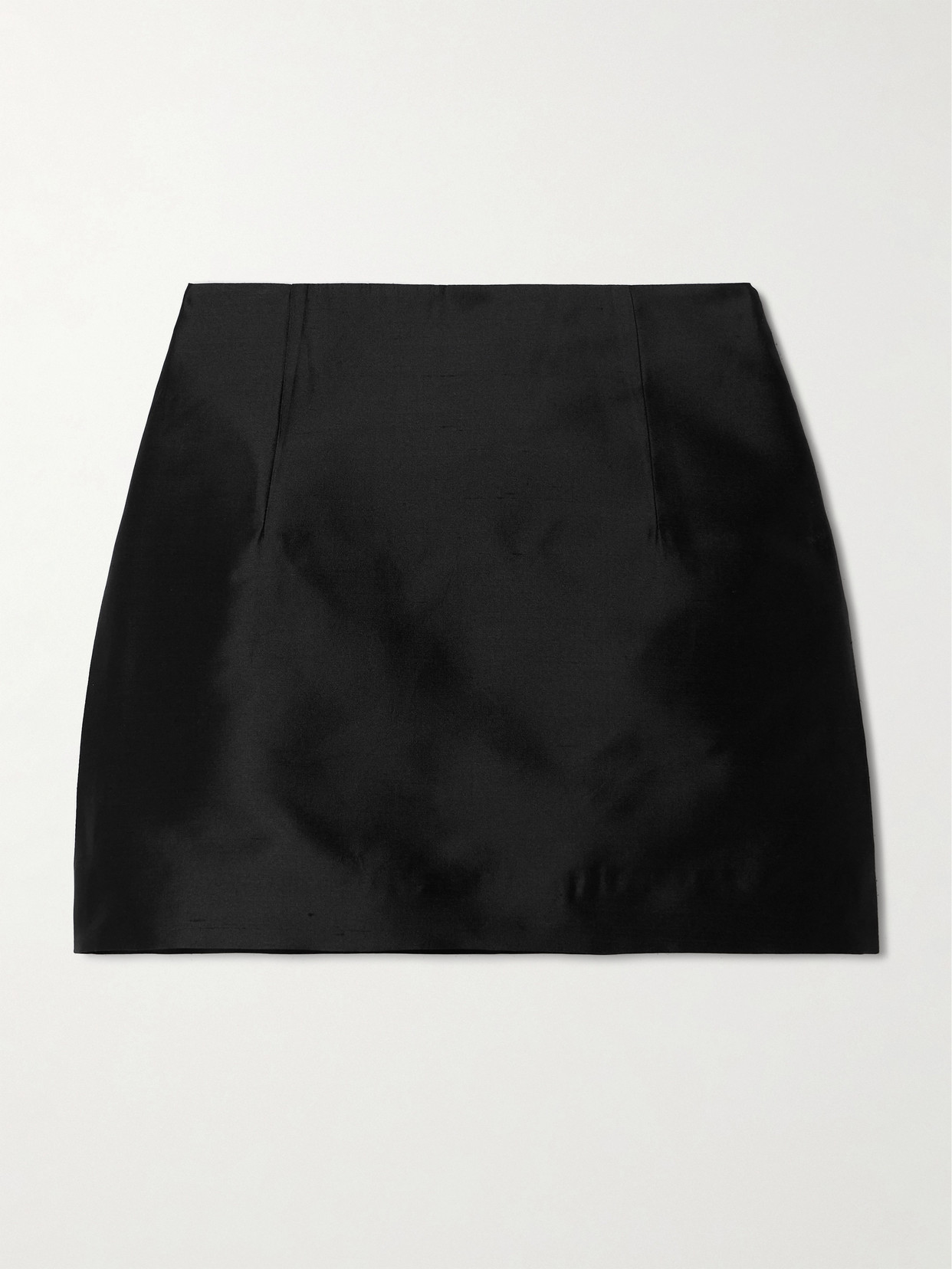 Liberowe + Net Sustain Vera Paneled Silk Mini Skirt In Black