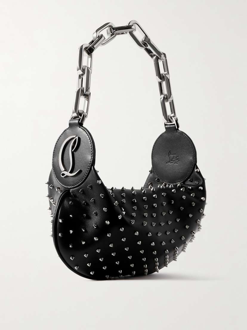 Christian Louboutin Le 54 Studded Leather Shoulder Bag