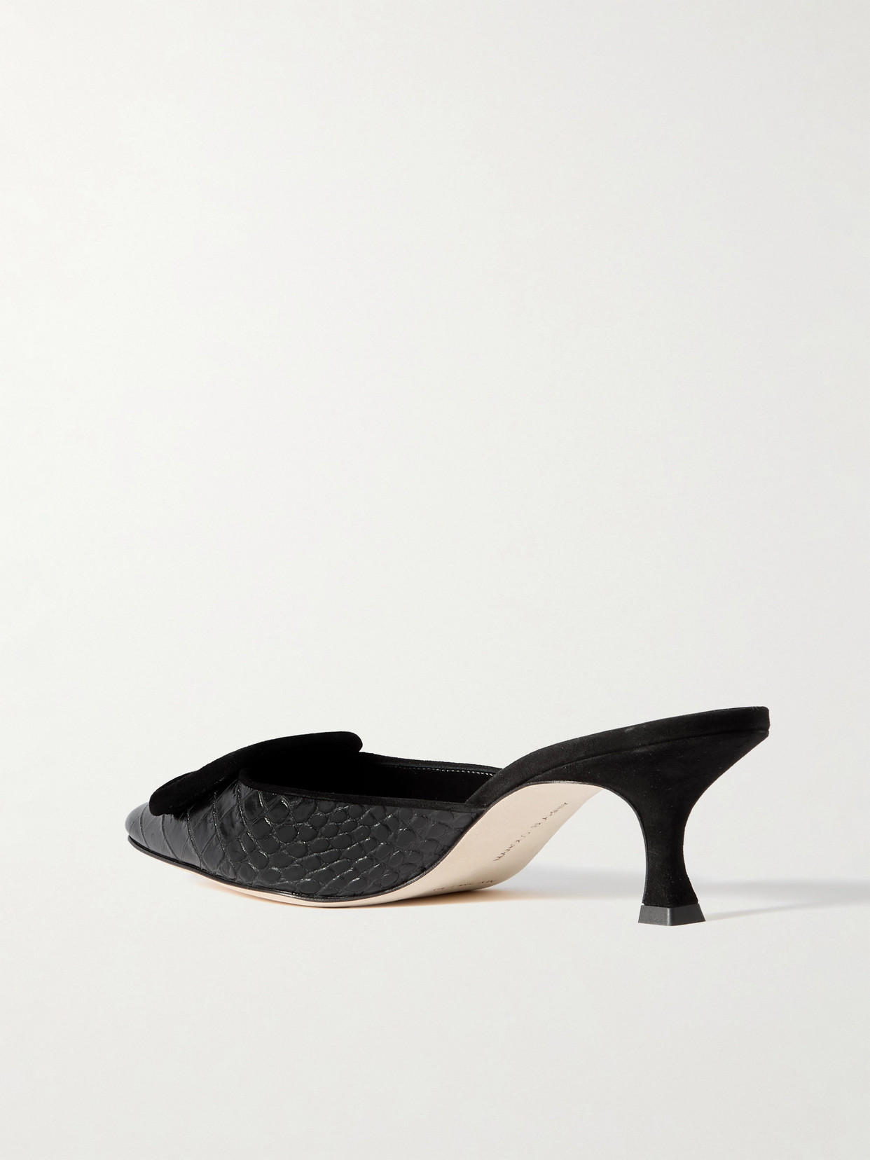 Manolo Blahnik Maysalebi Pums In Black