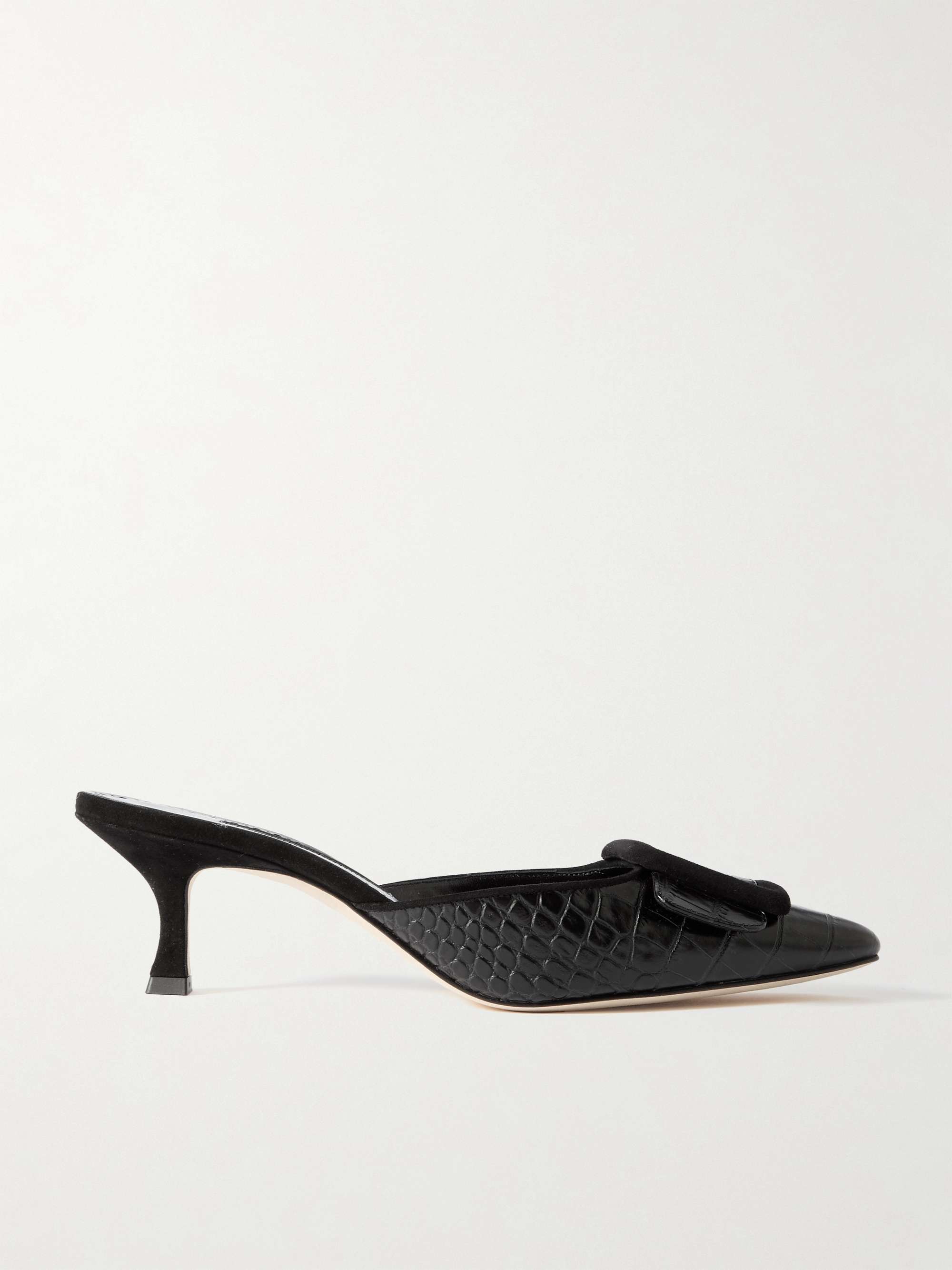 MANOLO BLAHNIK マノロブラニク ミュール MAYSALE SUEDE DAIM