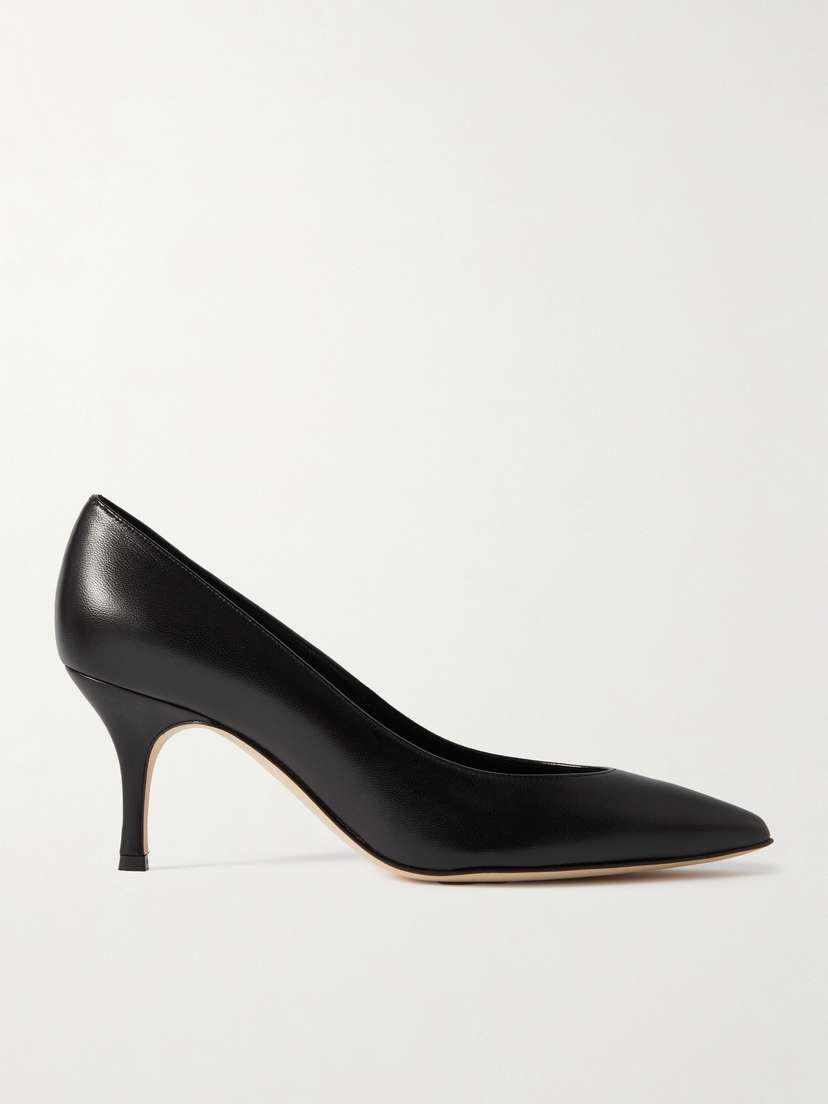 Manolo Blahnik Kietta 70 Leather Pumps