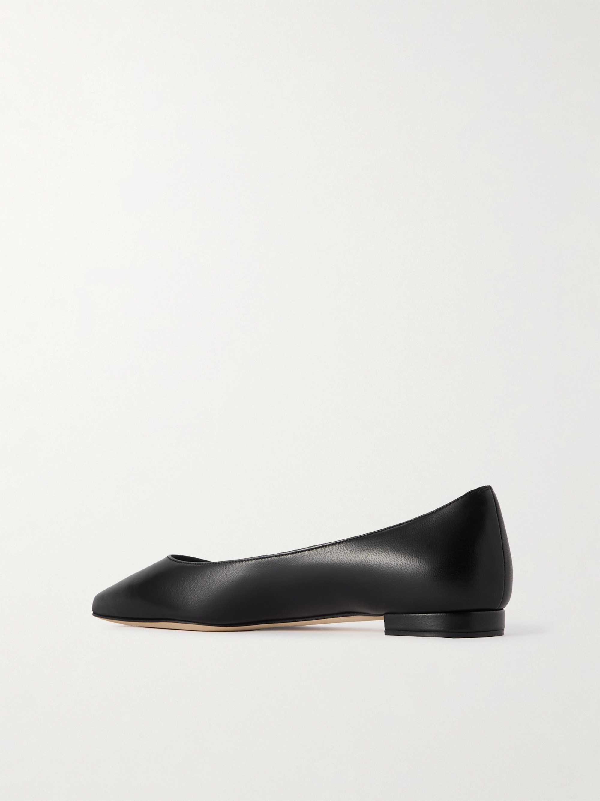 MANOLO BLAHNIK Kietta leather point-toe flats thumbnail