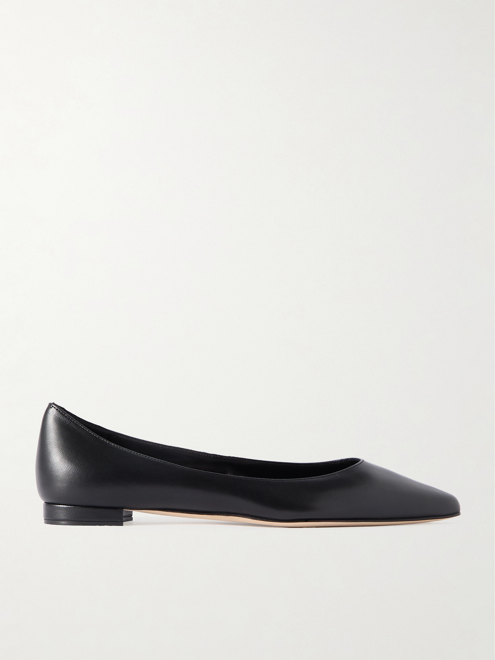 MANOLO BLAHNIK Kietta leather point-toe flats