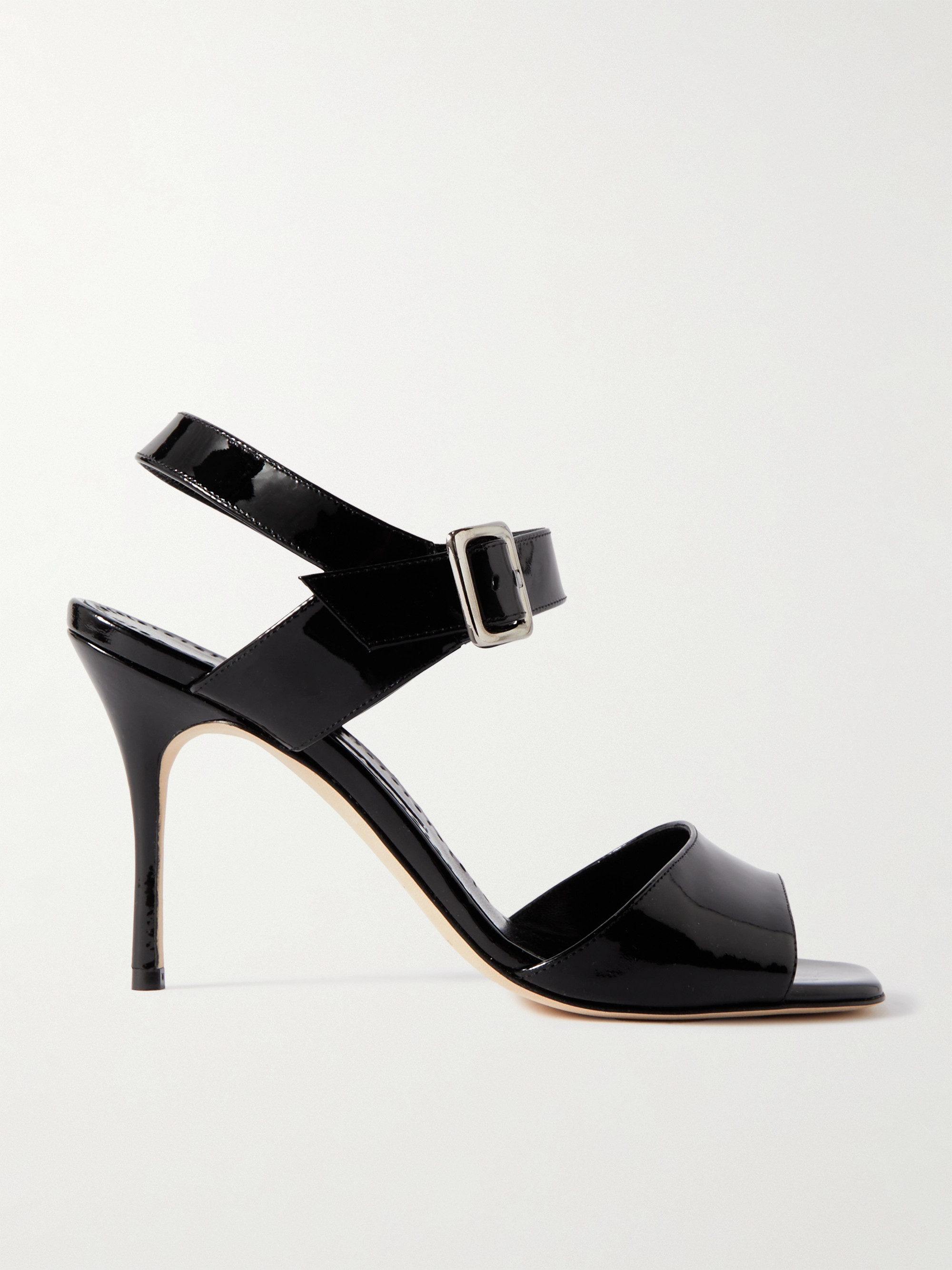 MANOLO BLAHNIK Fairu 90 patent-leather sandals