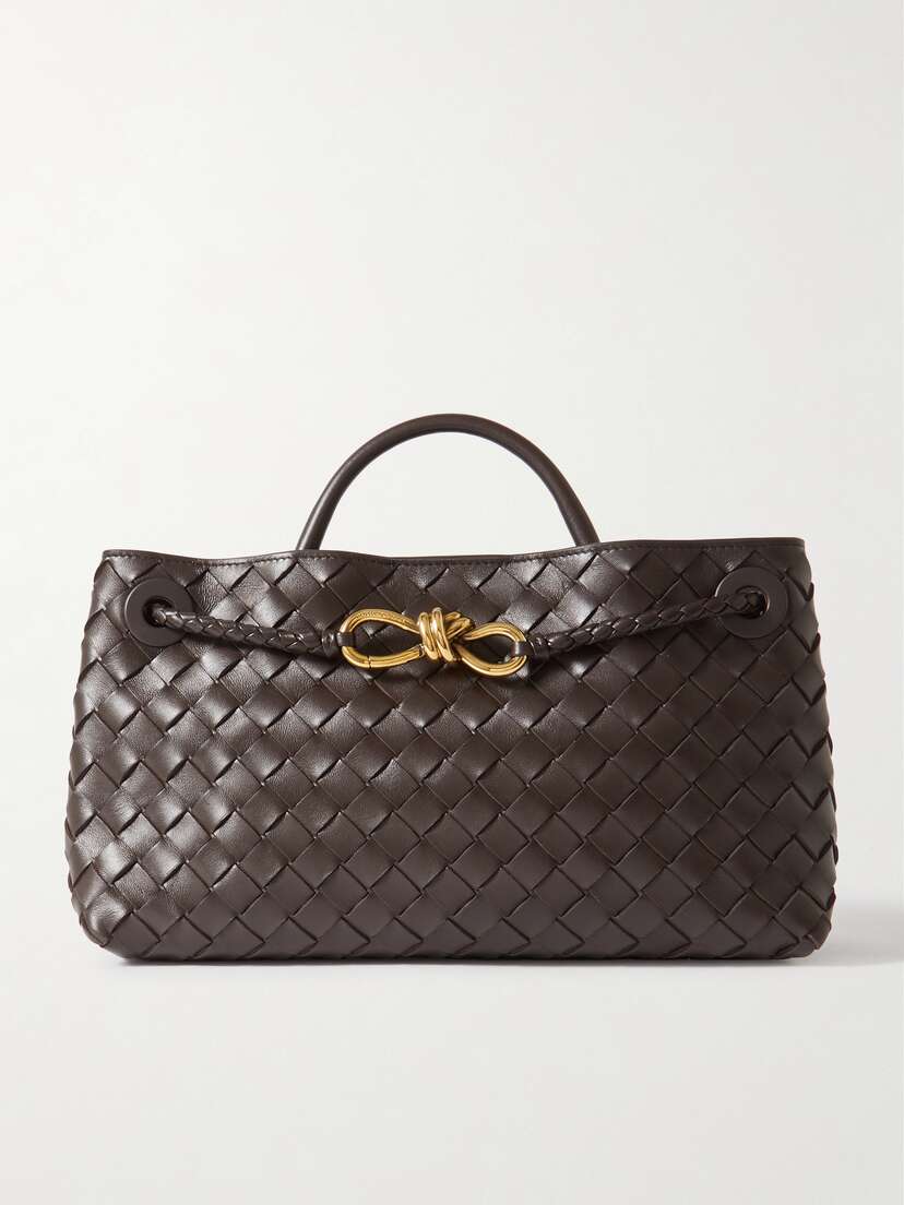 Bottega Veneta Andiamo East-west Small Intrecciato Leather Tote