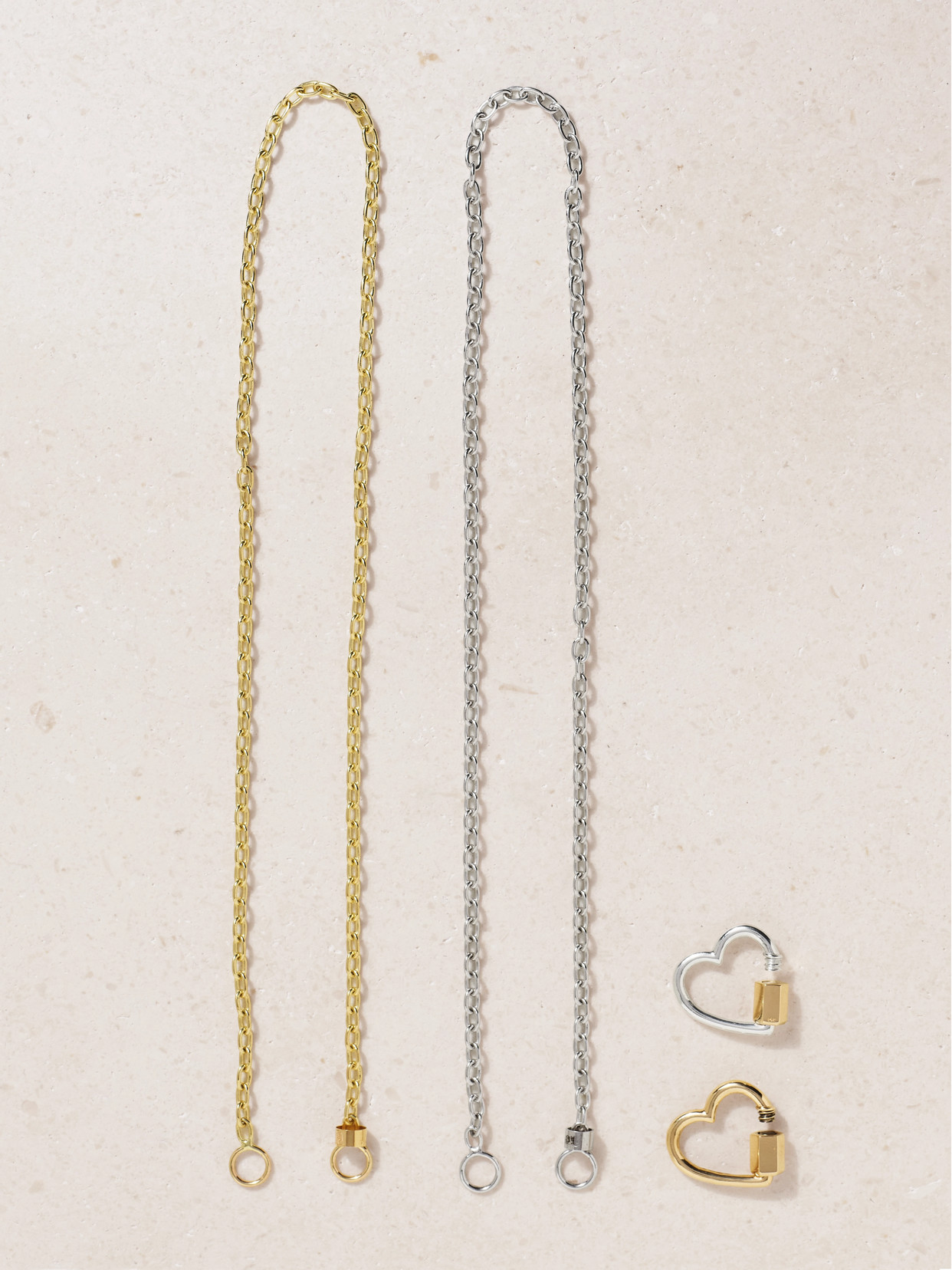 Marla Aaron 14-karat Gold And Silver Necklace In Gold