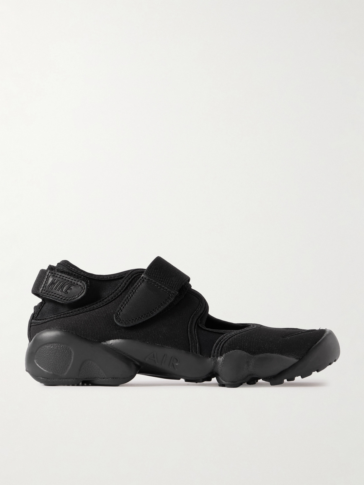 Nike - Air Rift Split-toe Leather-trimmed Mesh Sneakers - Black