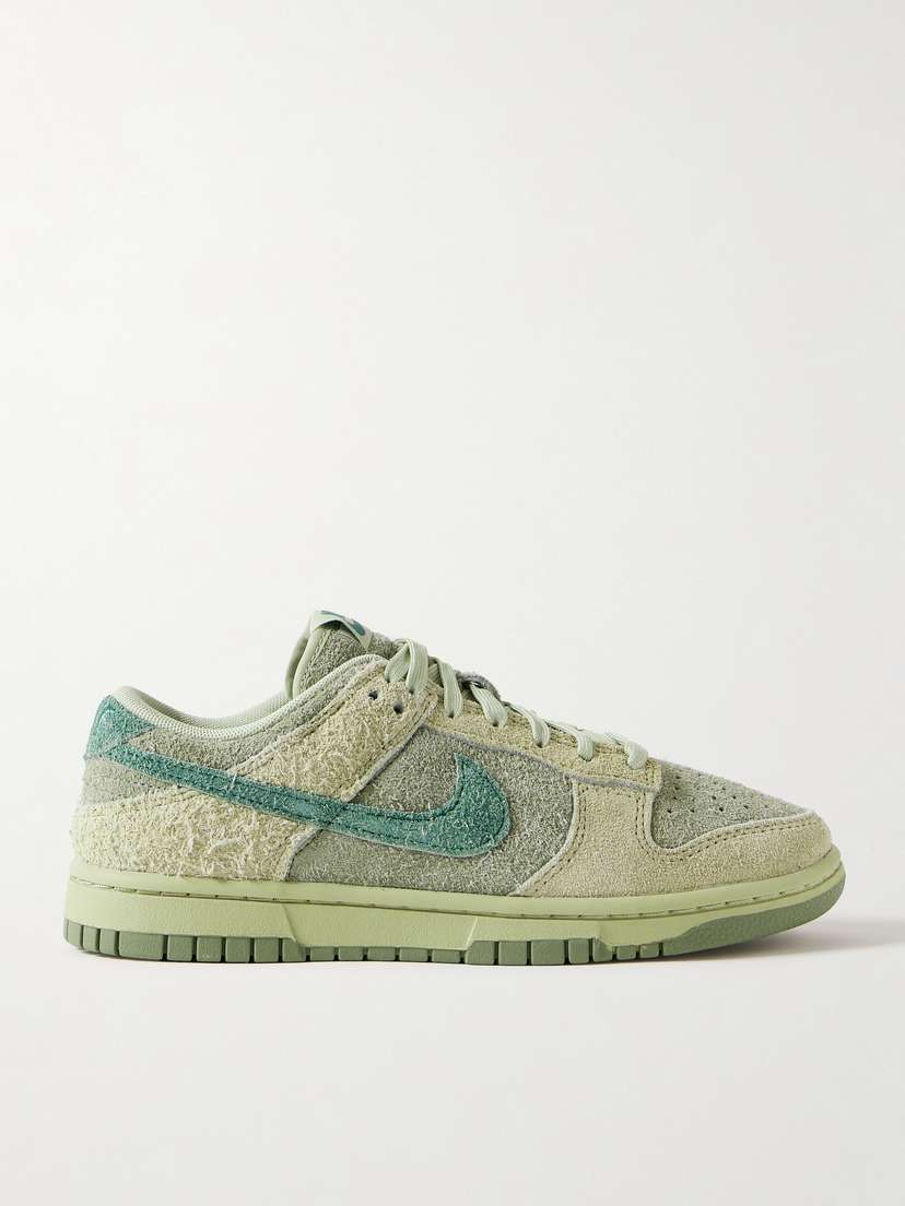 Nike Dunk Low Brushed-suede Sneakers