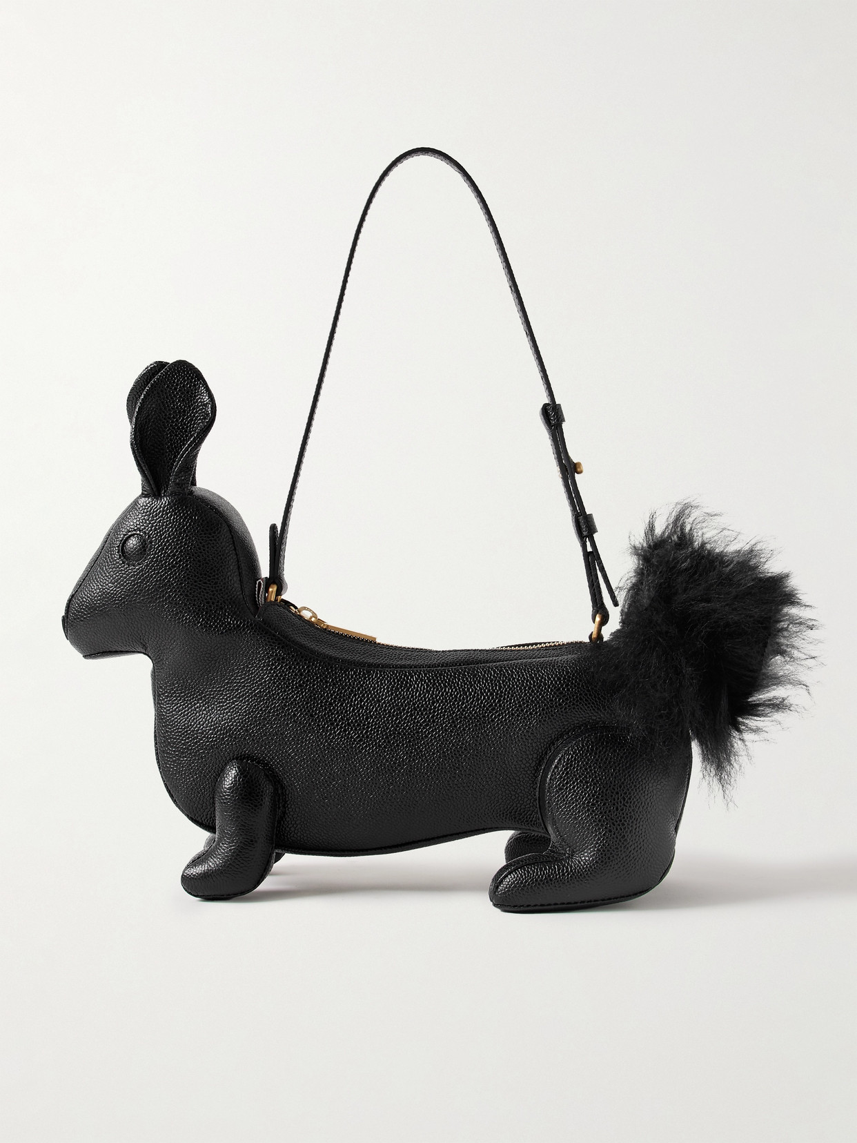 Thom Browne Borsa Baguette Rabbit In Black