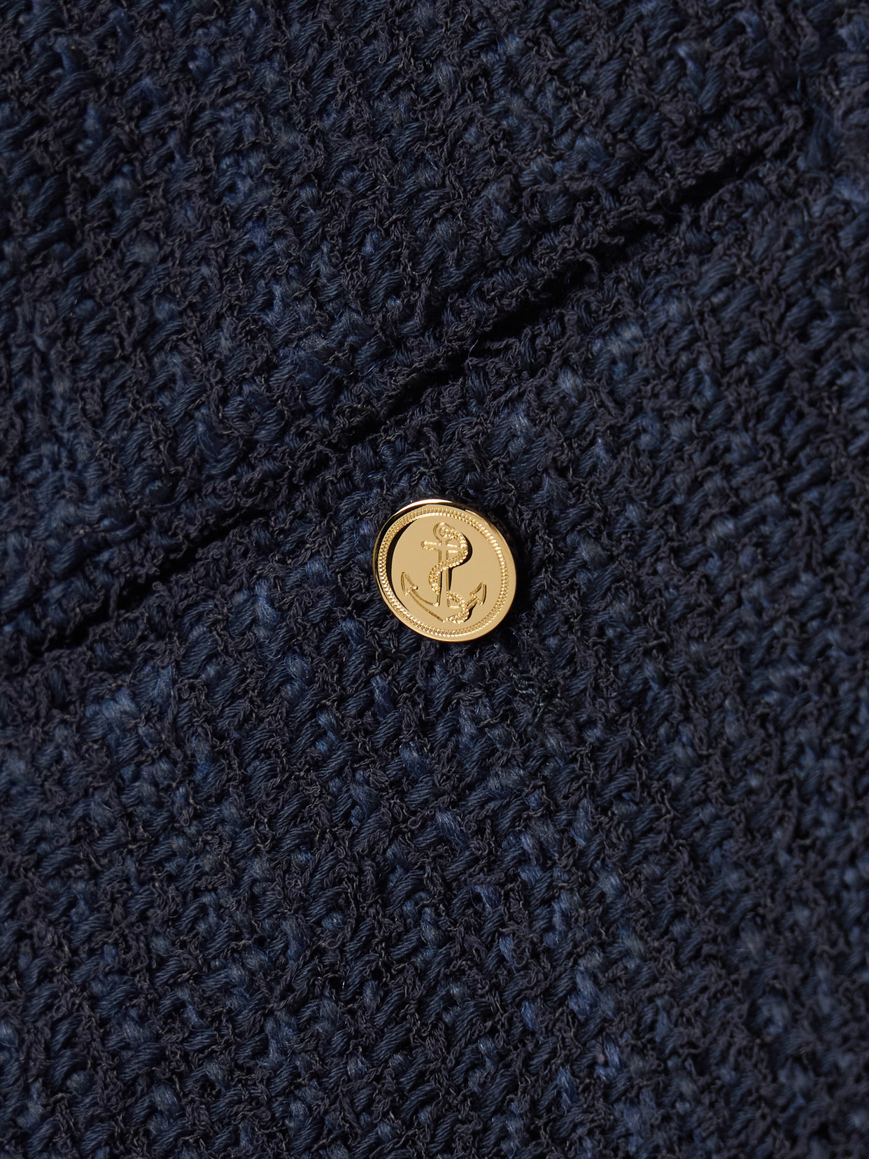 Striped Cotton-Blend Tweed Mini