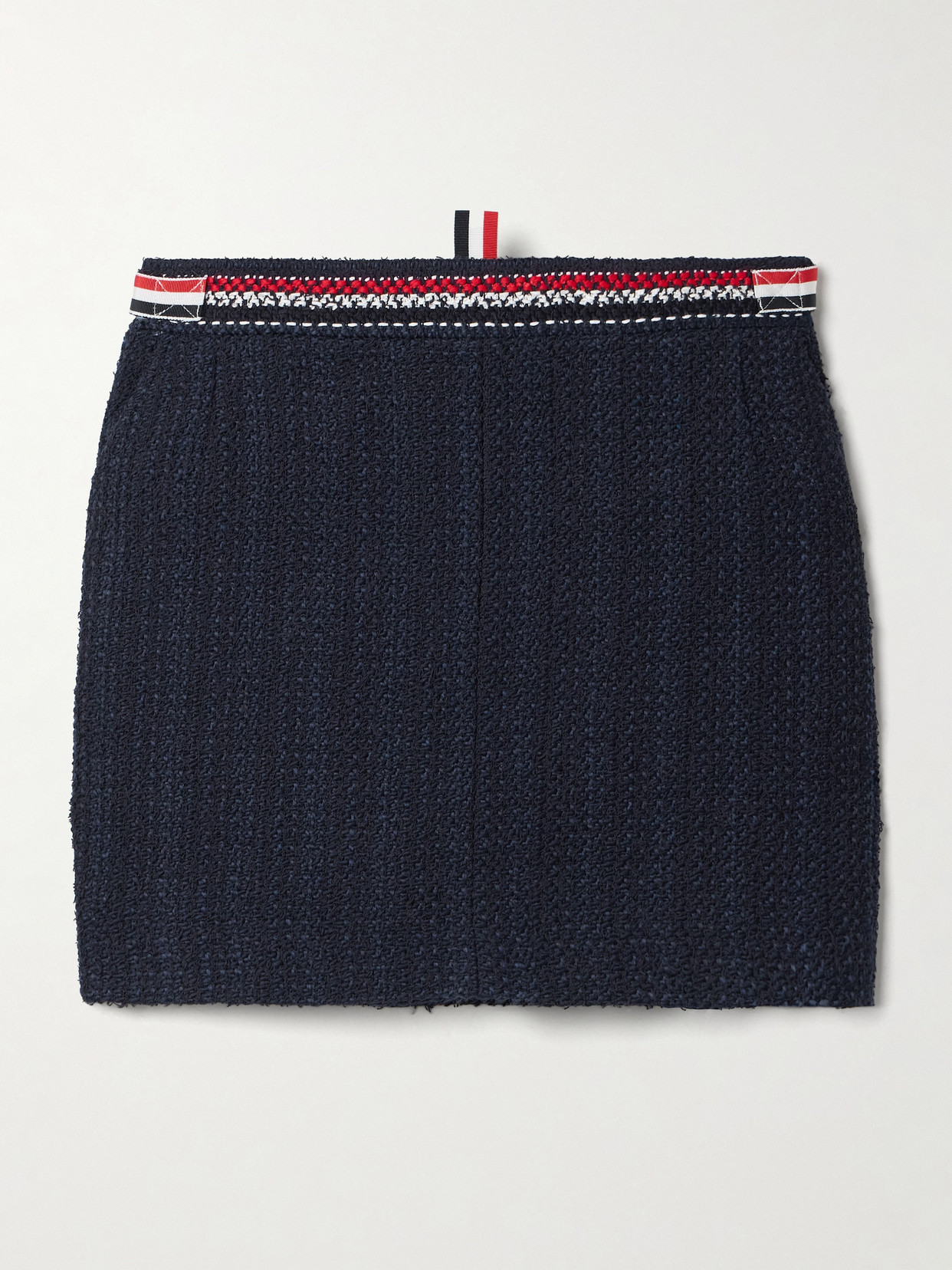Striped Cotton-Blend Tweed Mini