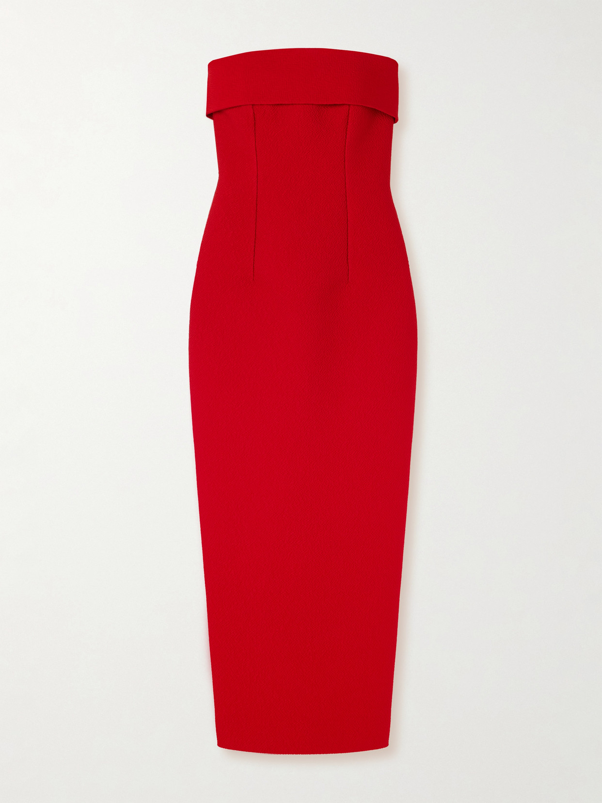 Emilia Wickstead - Keeley Strapless Cloqué Maxi Dress - Red