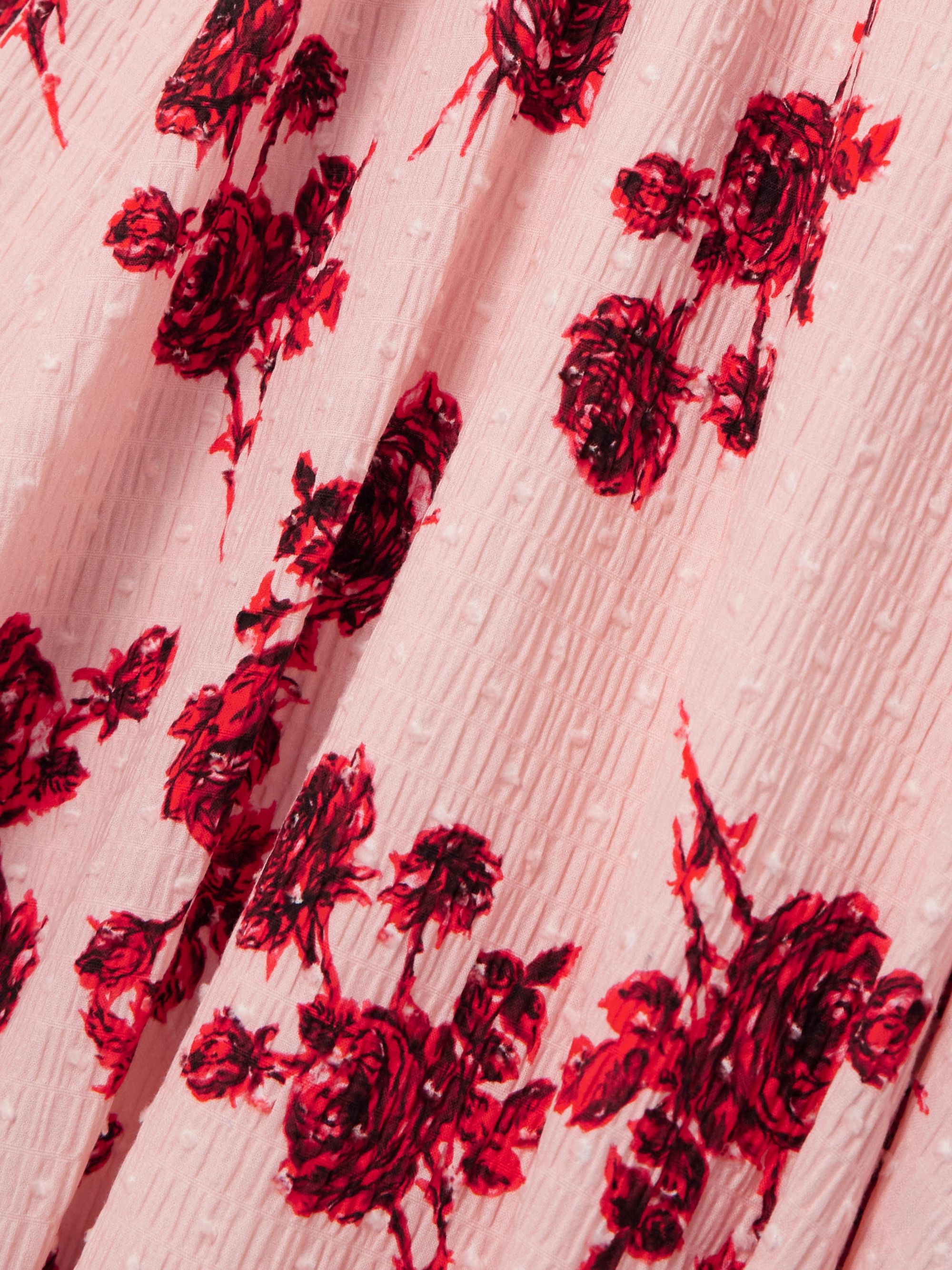 Emilia Wickstead Jancine pleated floral-print cotton-blend midi shirt dress