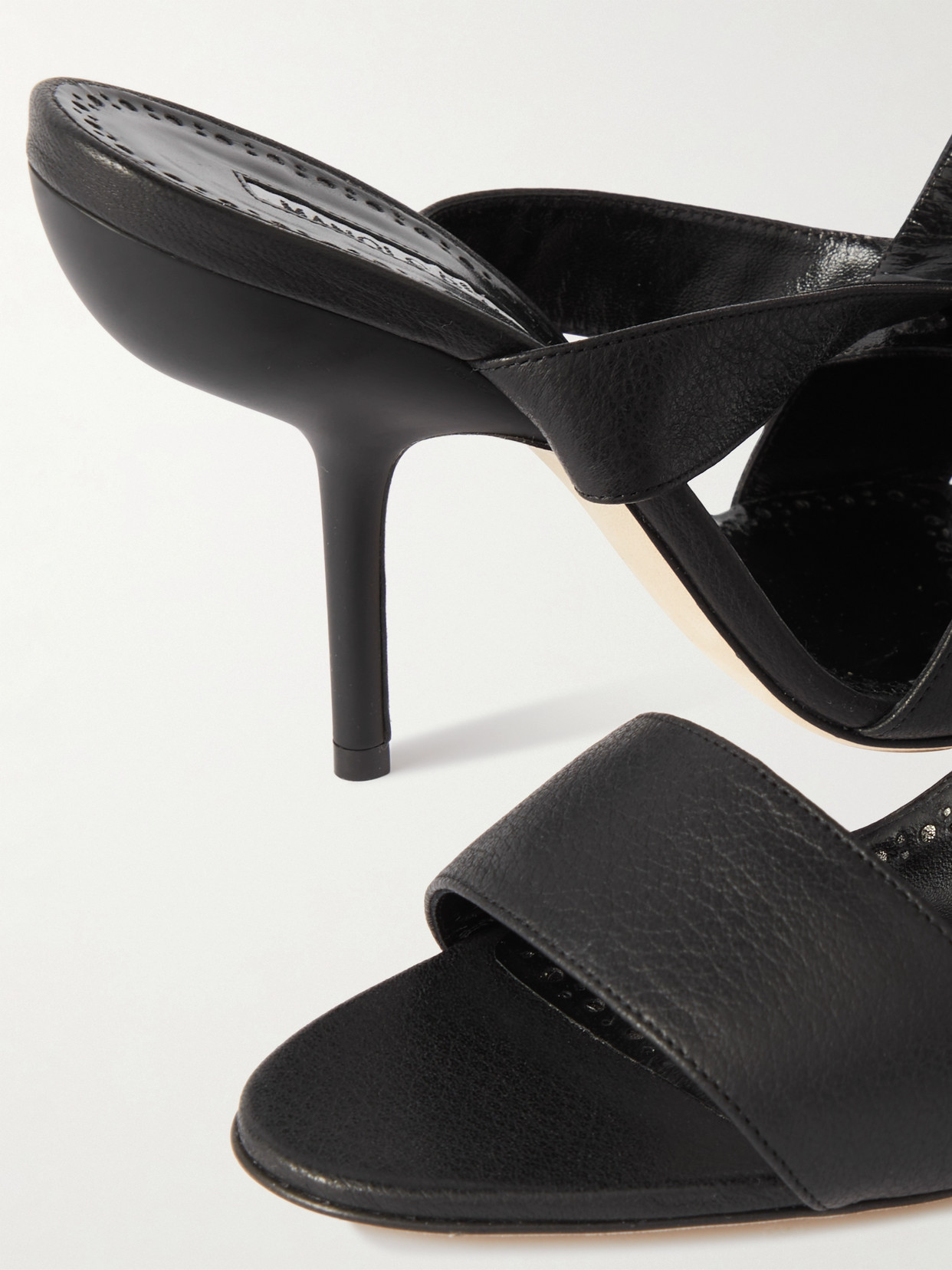 Helua 105 Textured-Leather Sandals