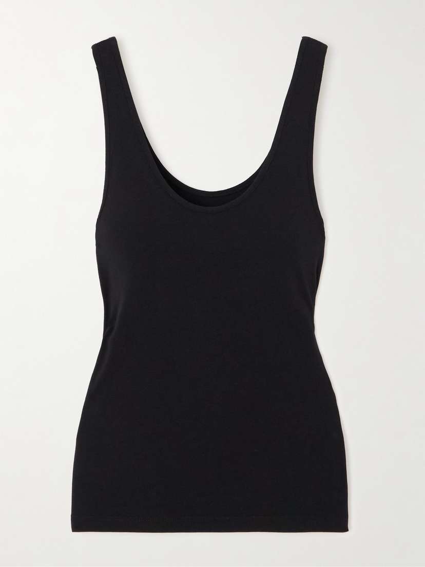 Another Tomorrow Stretch Lyocell And Organic Cotton-blend Jersey Tank Top