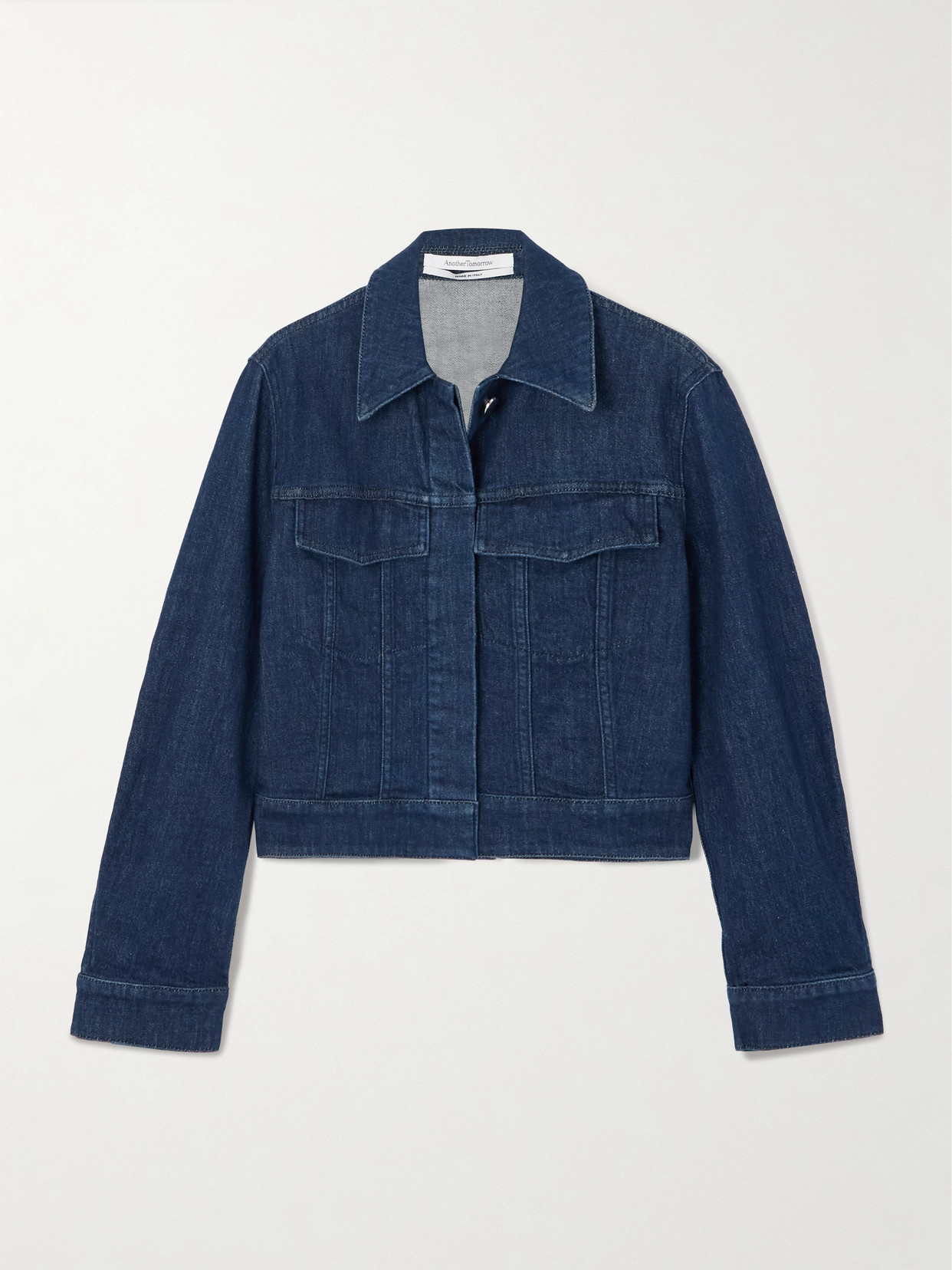 Another Tomorrow Denim Jacket In Blue