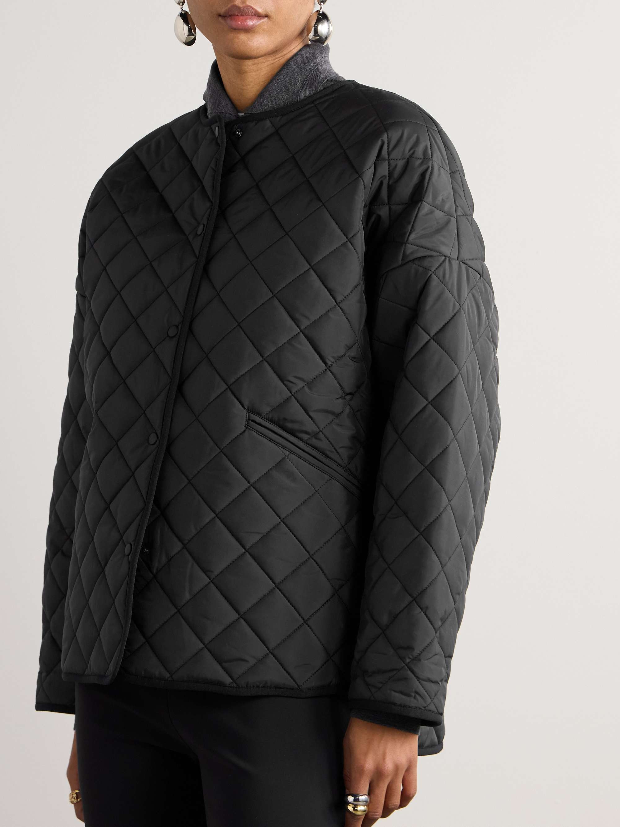 TOTEME Quilted recycled shell jacket