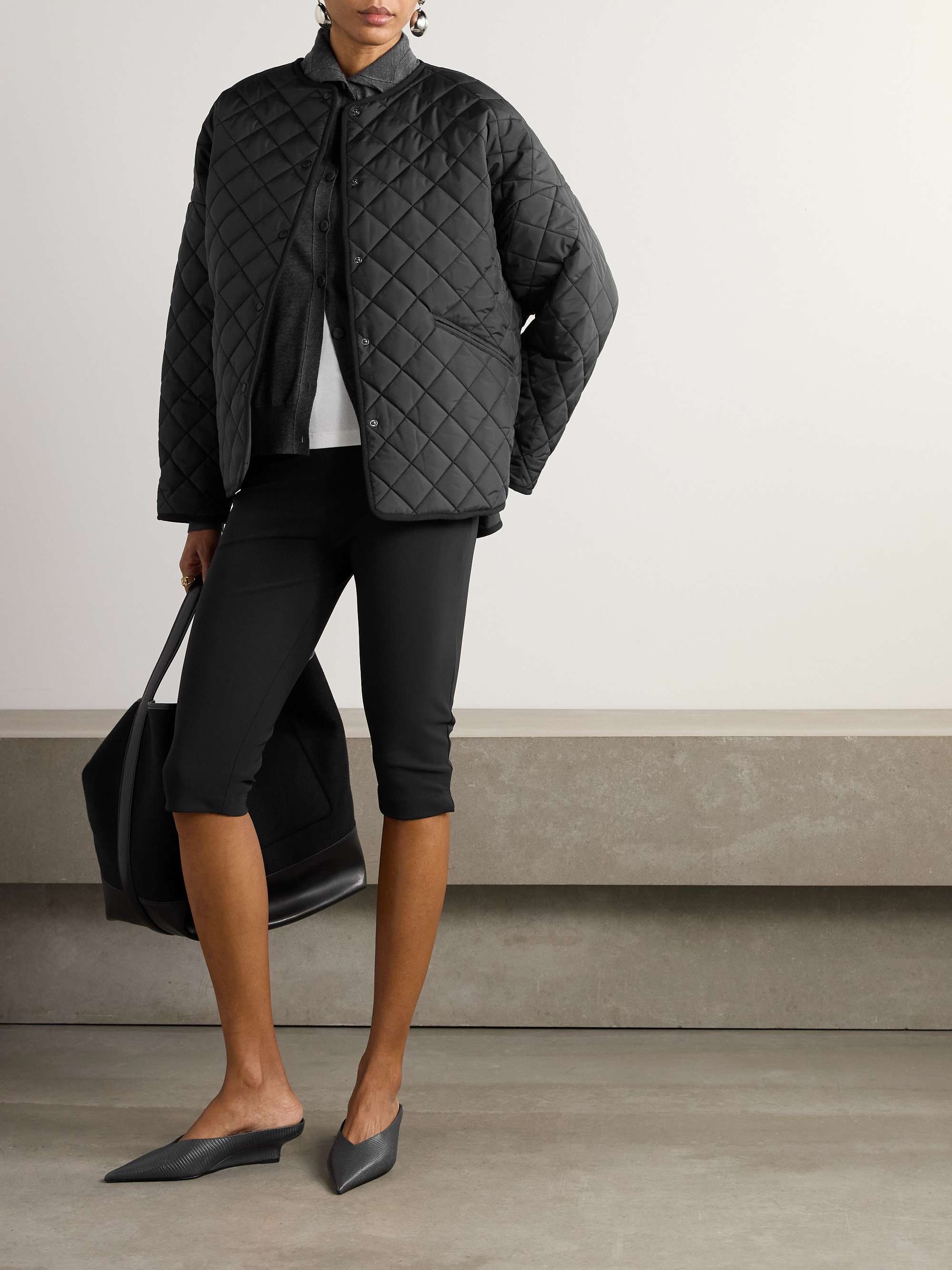 TOTEME Quilted recycled shell jacket