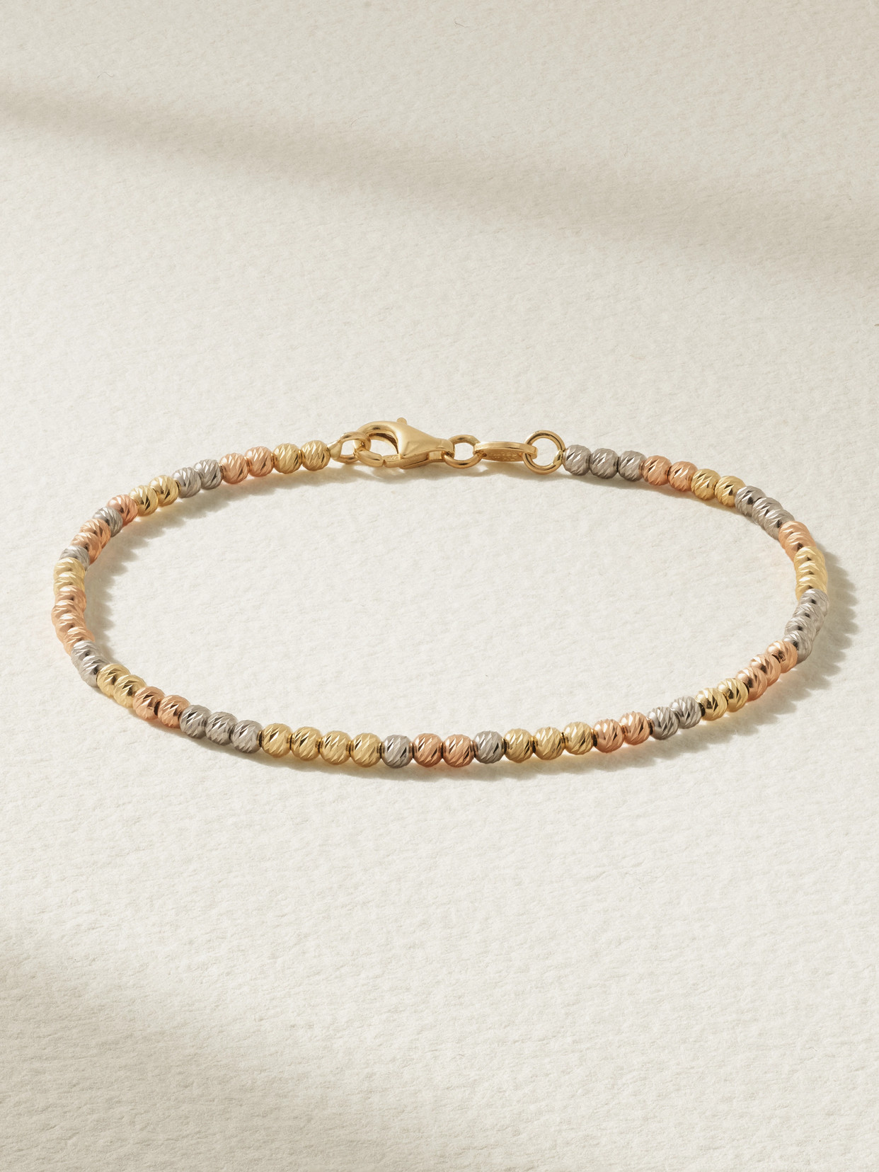 Carolina Bucci Discoball 18-karat Rose, White And Yellow Gold Bracelet