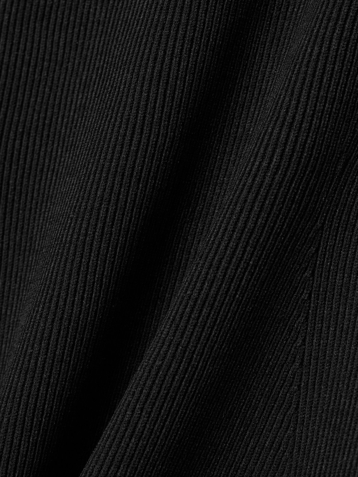 Fforme Saiba Ribbed-knit Midi Dress In Black