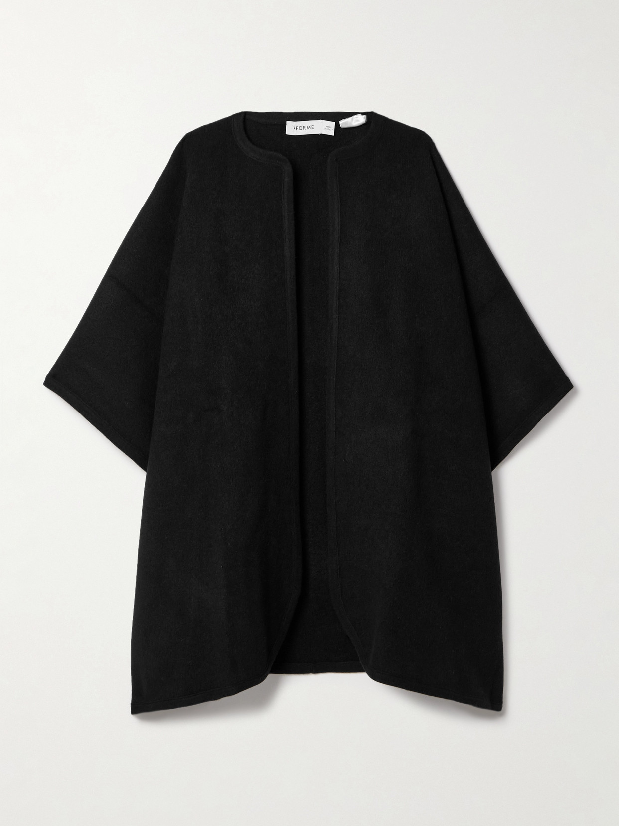 FFORME - Camila Wool And Cashmere-blend Cape - Black