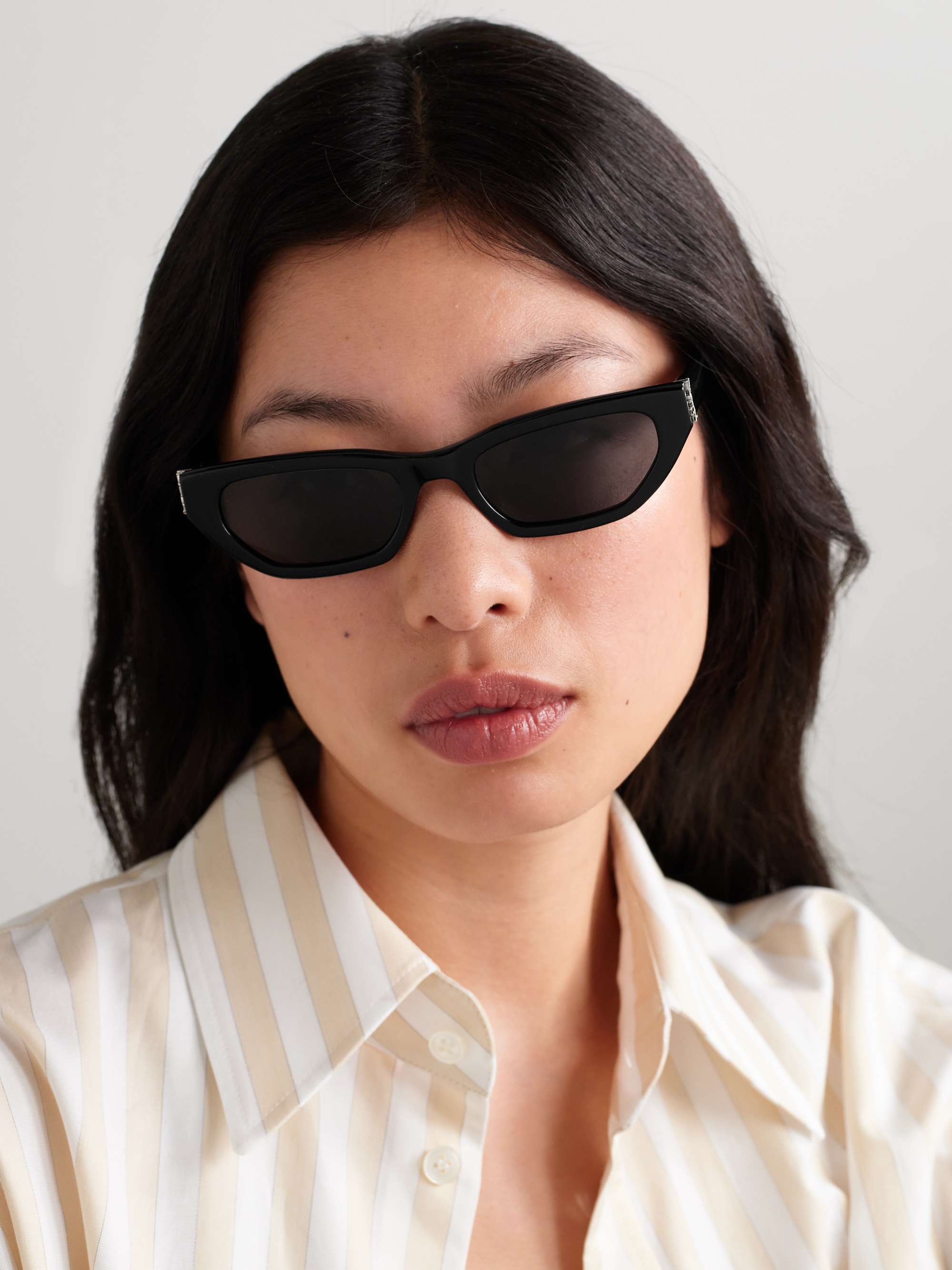 SAINT LAURENT EYEWEAR キャットアイ アセテート サングラス | NET-A 