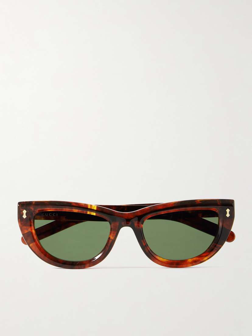 Gucci Eyewear Cat-eye Tortoiseshell Acetate Sunglasses