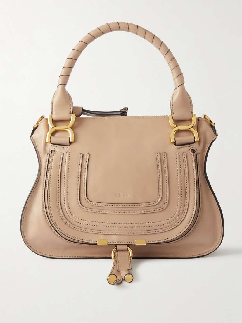 Chloé Marcie Textured-leather Tote Bag