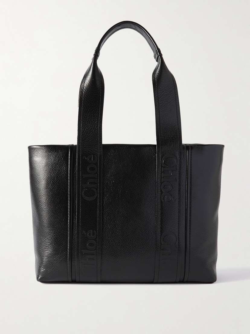 Chloé Woody Textured-leather Tote